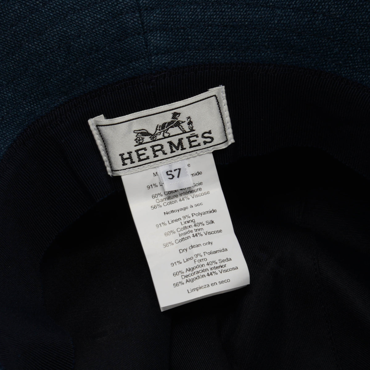 Hermes Marine Linen Milo Bucket Hat