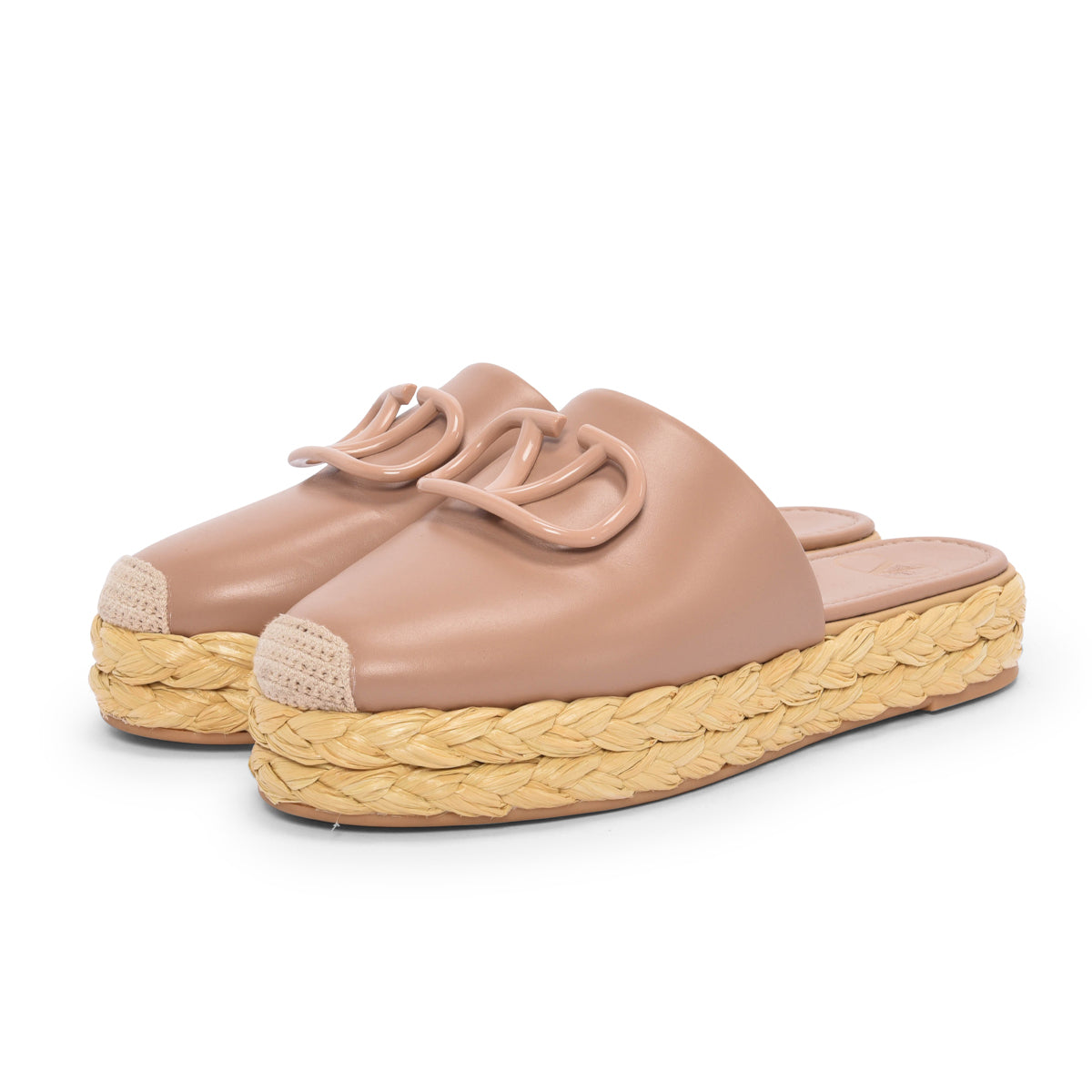VALENTINO エスパドリーユ　37サイズ Valentino Poudre Calfskin VLogo Espadrilles 37