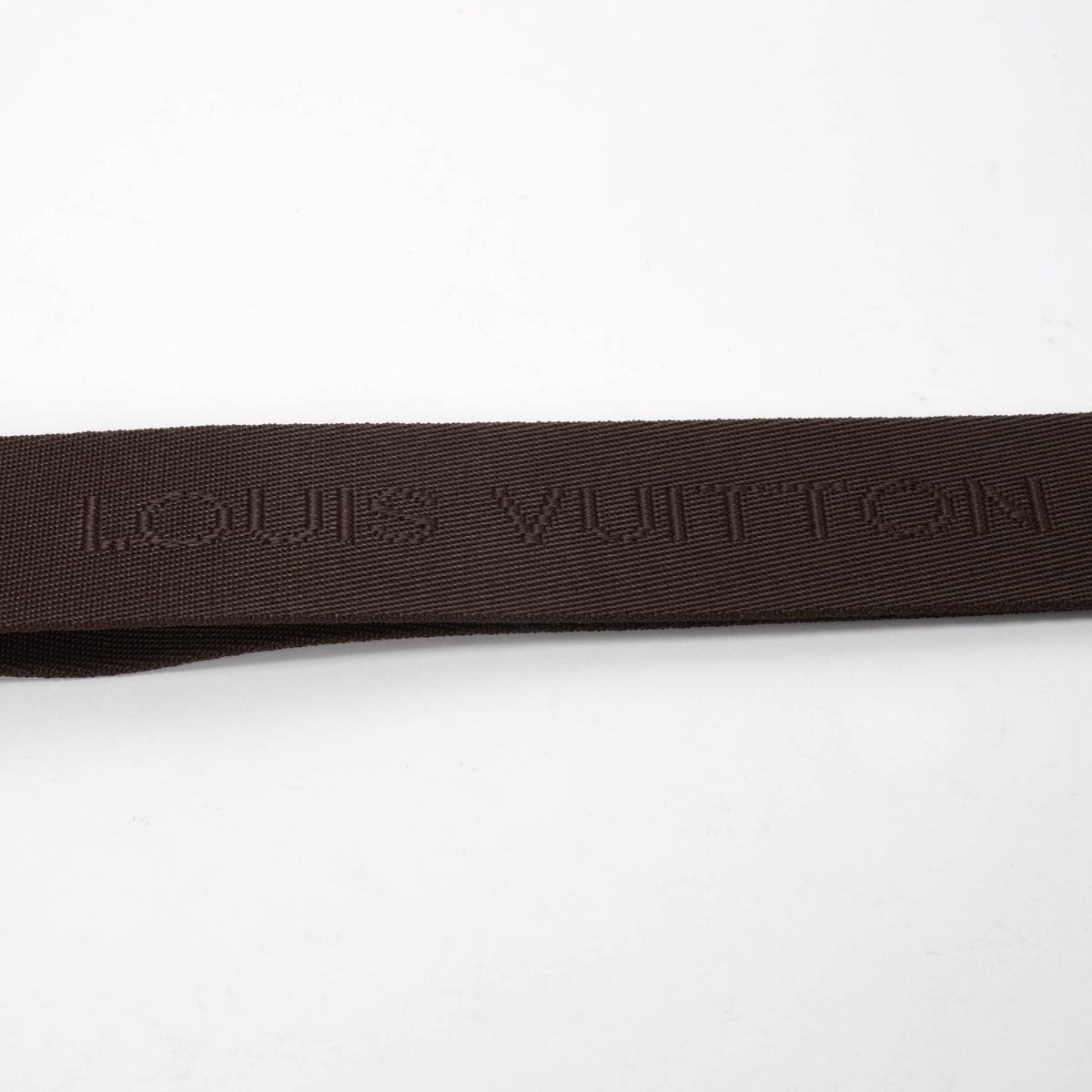 Louis Vuitton Brown Nylon Twill Logo Adjustable Bag Strap