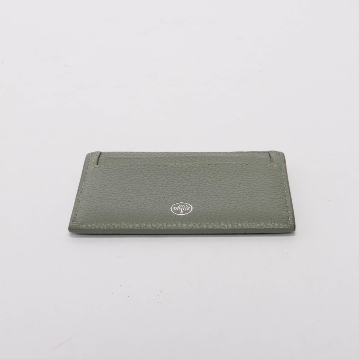 Mulberry Light Khaki Classic Grain Credit Card Slip