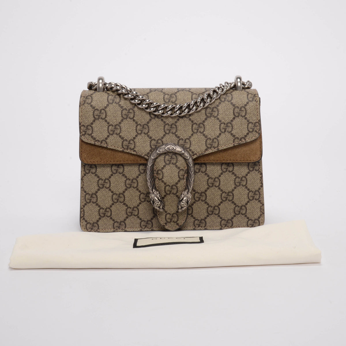 Gucci Beige GG Supreme Mini Dionysus Bag
