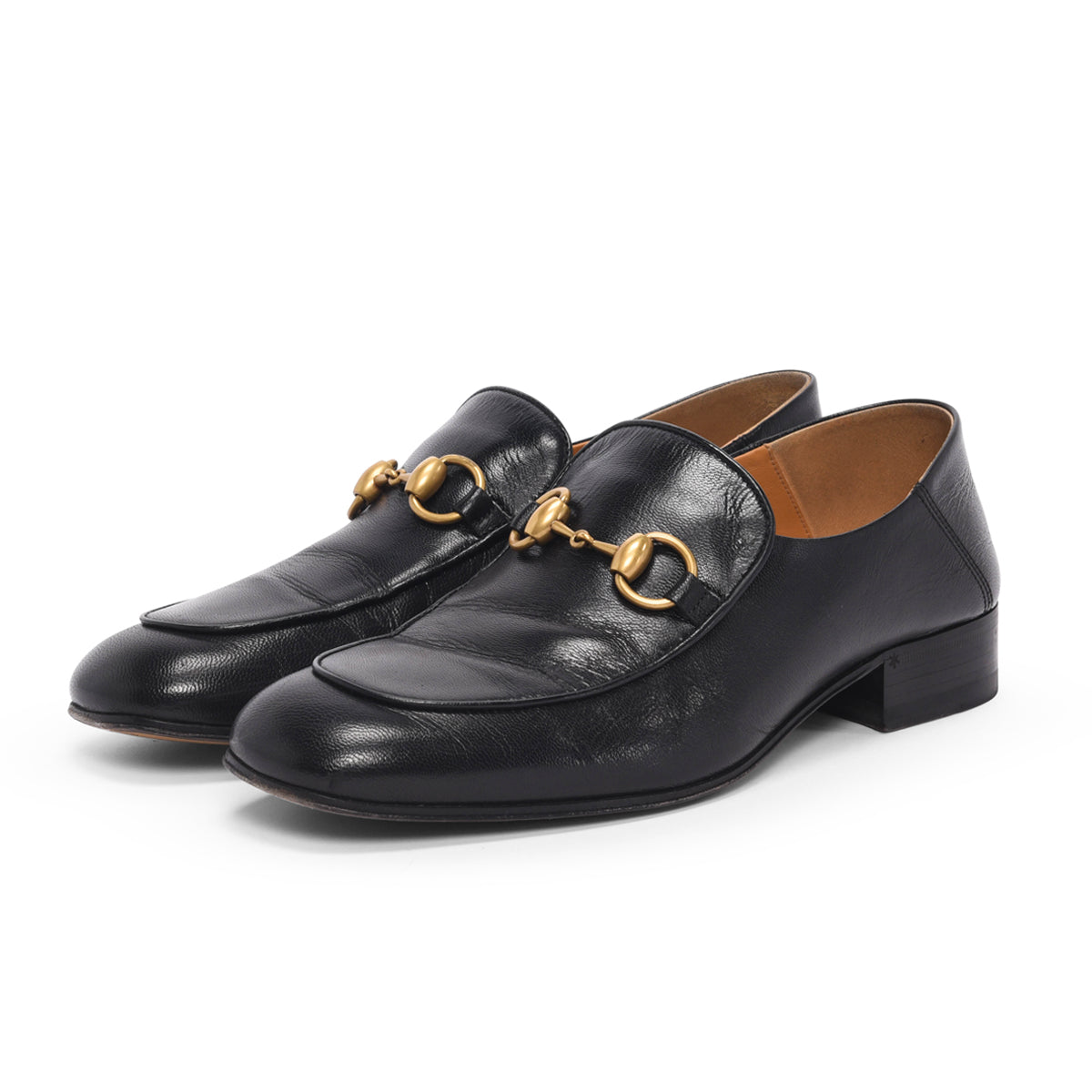 Gucci Black Granada Kid Quentin Loafers 38