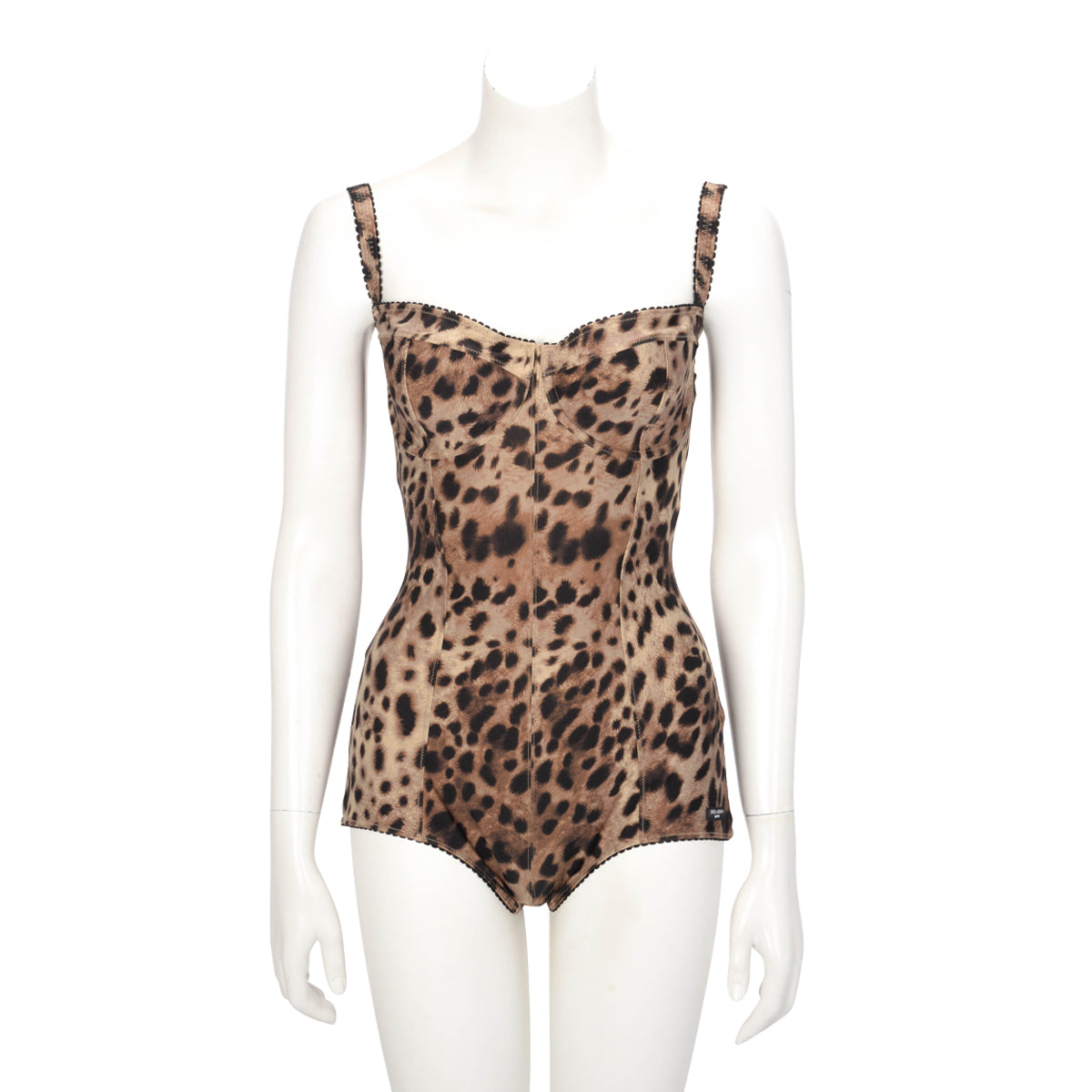 Dolce & Gabbana x Skims Leopard Jersey Playsuit M
