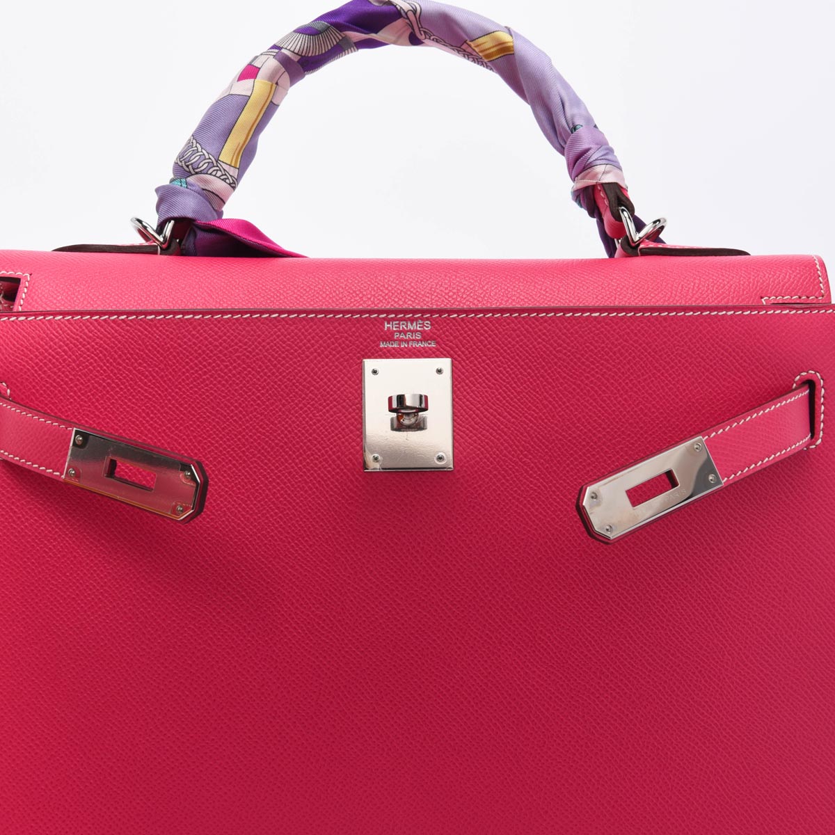 Hermes Rose Tyrien Epsom Sellier Kelly 32 PHW