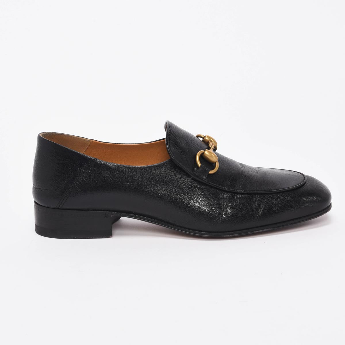 Gucci Black Granada Kid Quentin Loafers 38