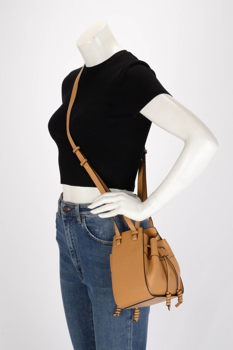 Loewe Honey Calfskin Hammock Drawstring Mini Bag