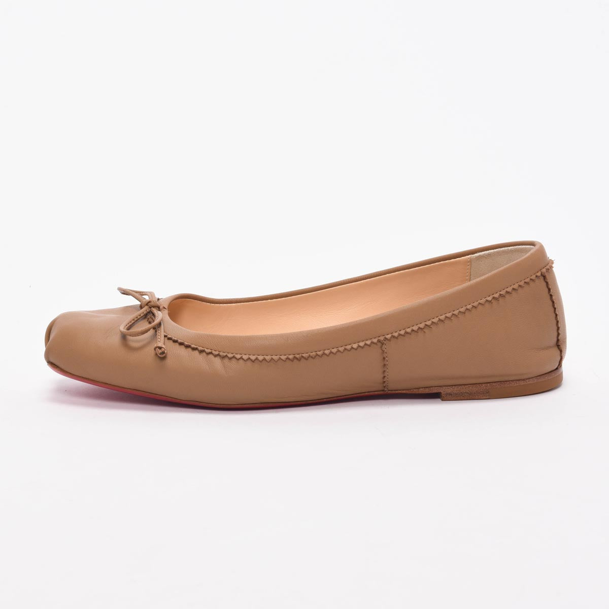 Christian Louboutin Blush Lambskin Mamadrague Flats 36