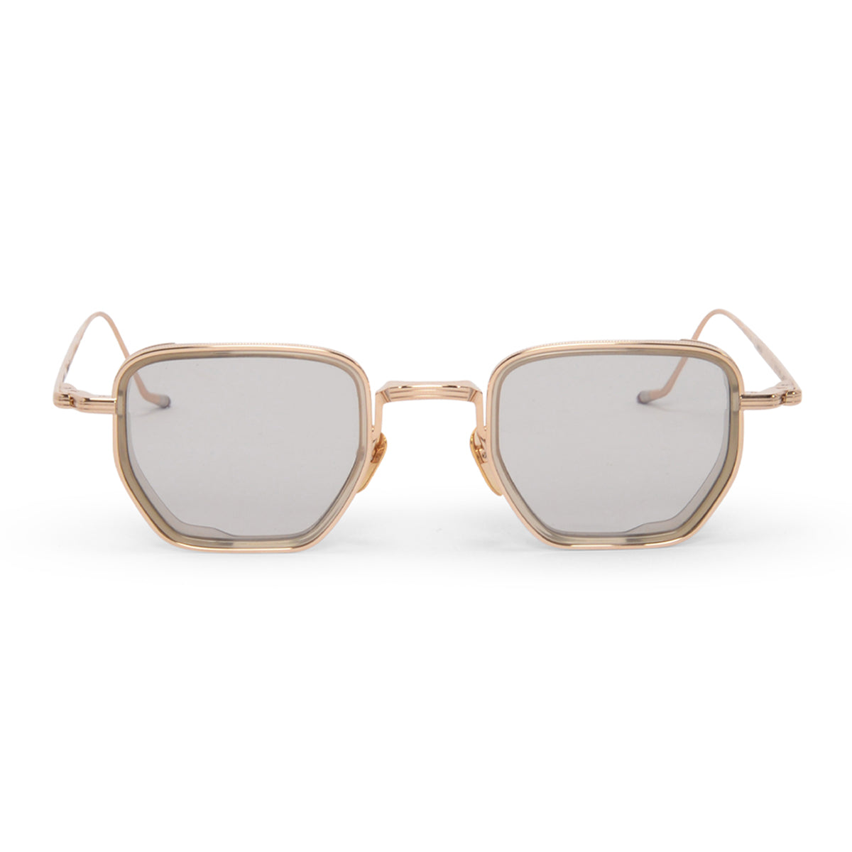 Jacques Marie Mage Gold Atkins D-Frame Sunglasses