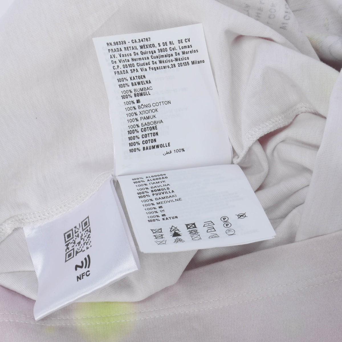 Miu Miu Pink Cotton Wild Flower Rabbit Print T-Shirt S