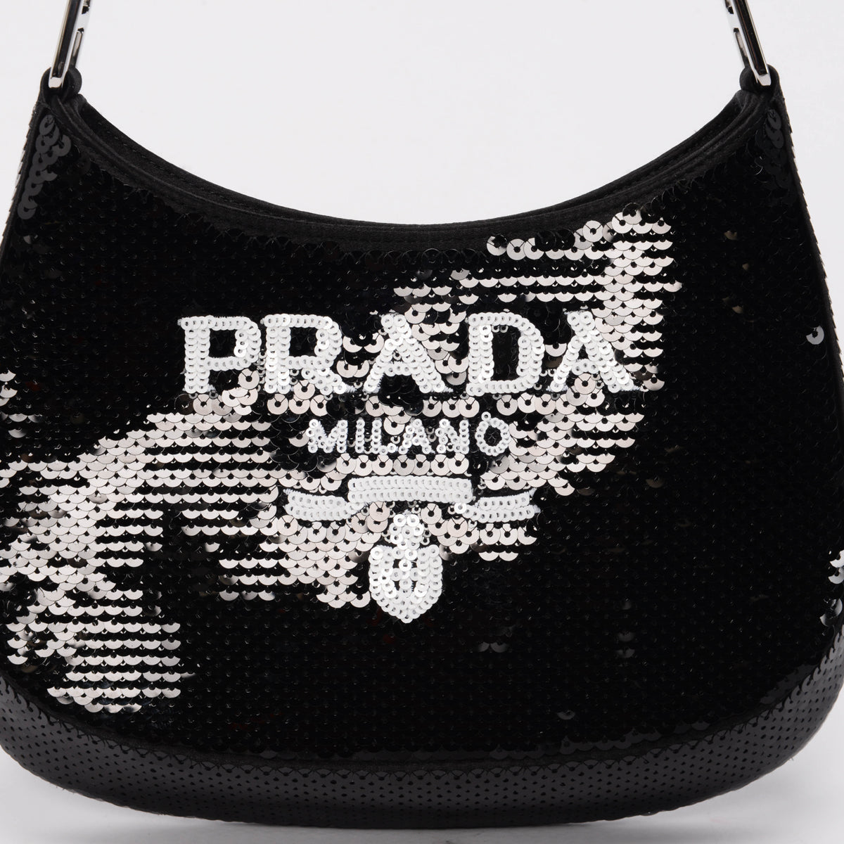 Prada Black Sequin Cleo Mini Bag