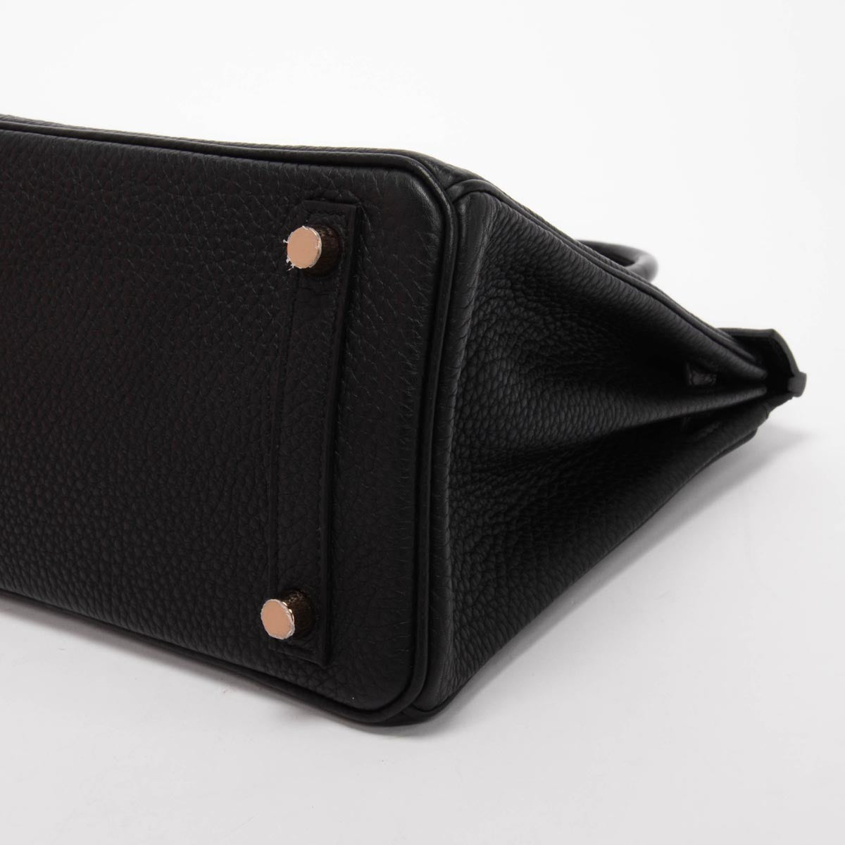 Hermes Black Togo & Alligator Mississippiensis Touch Birkin 25 RGHW