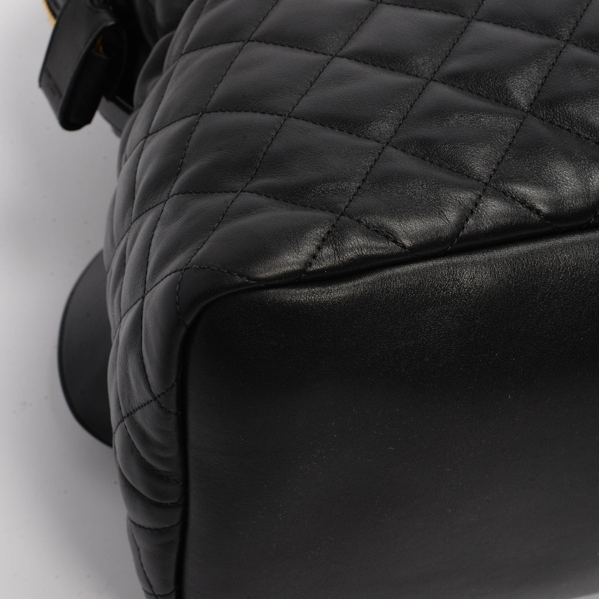 Saint Laurent Black Quilted Calfskin ES Giant Travel Bag