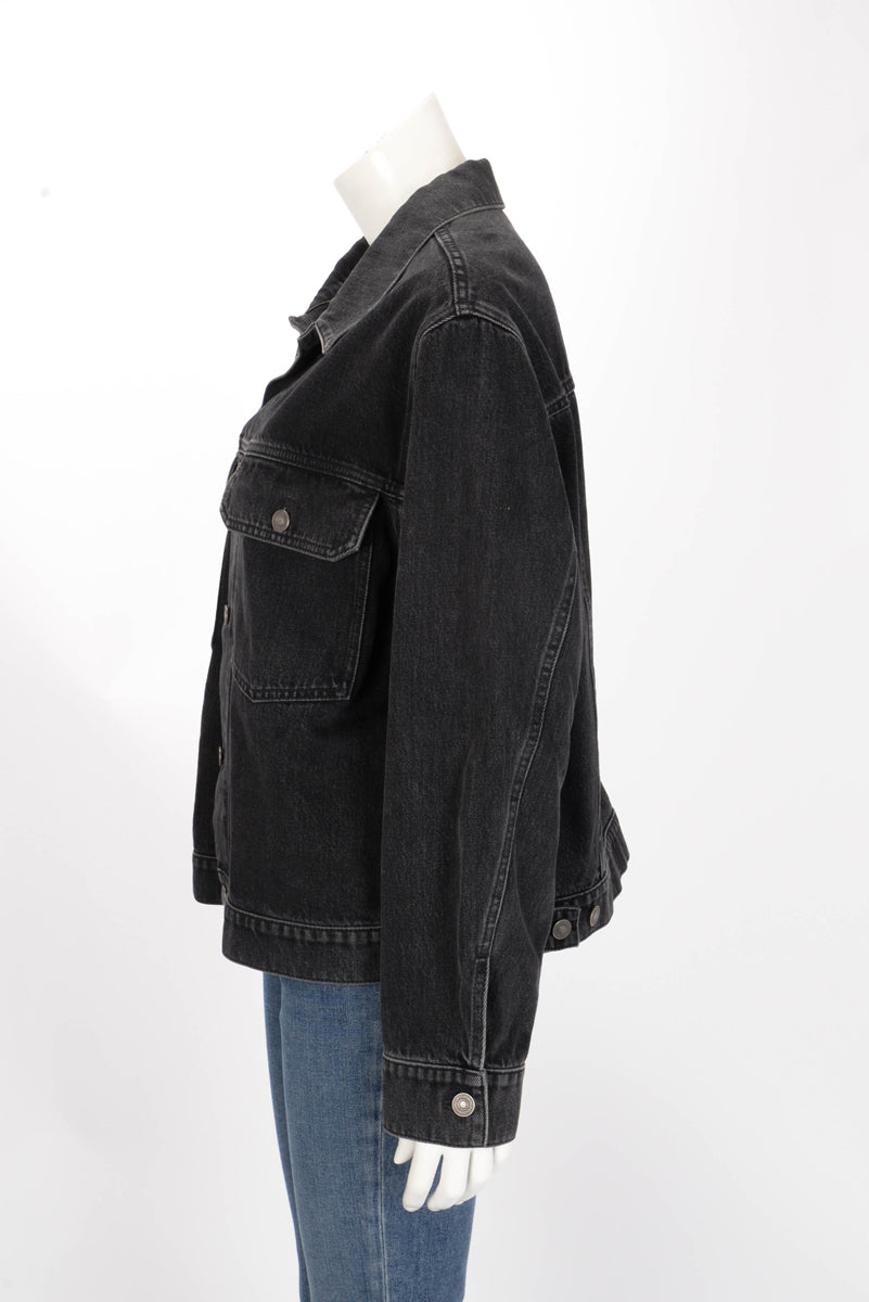 Dior Black Denim Oversize Jacket FR 40