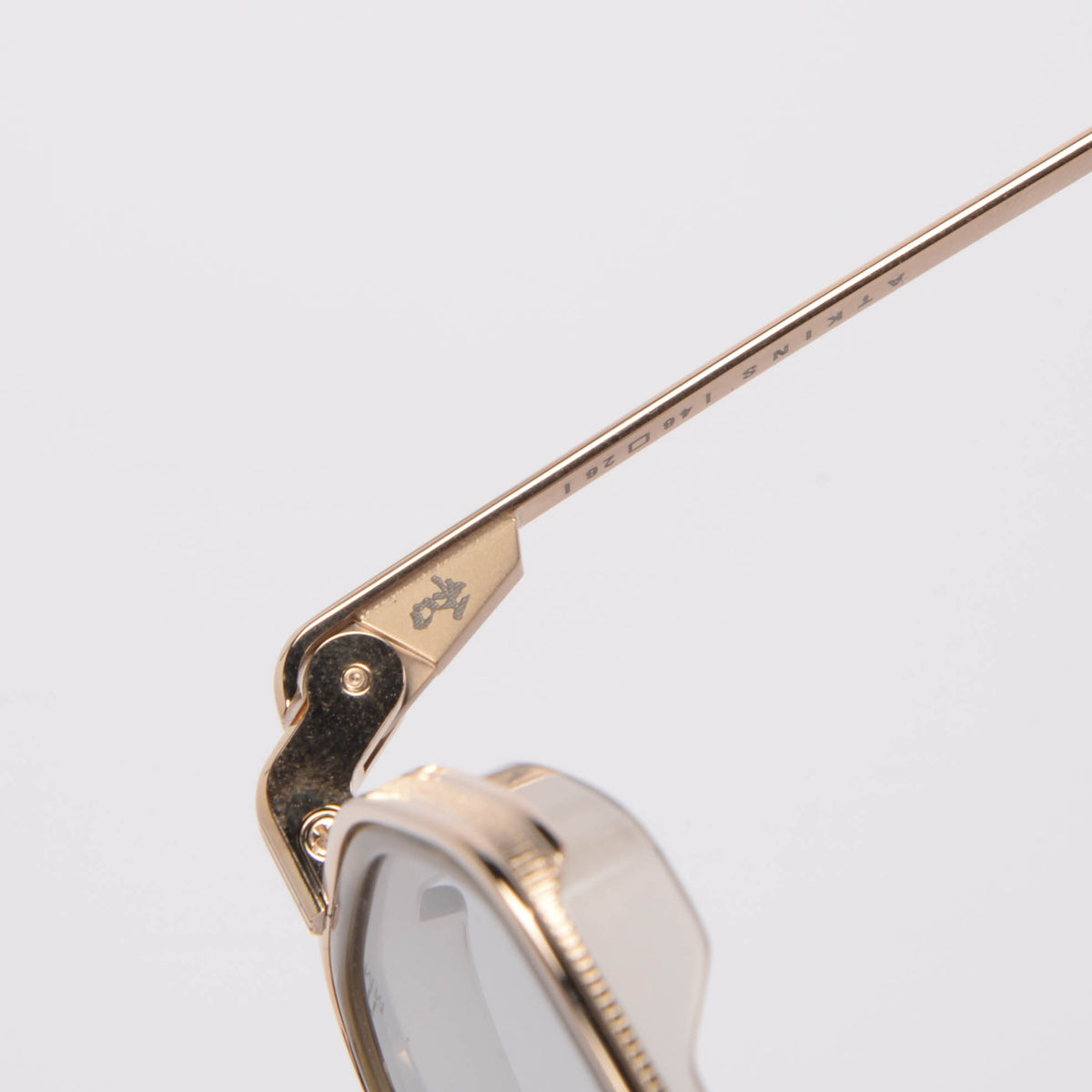 Jacques Marie Mage Gold Atkins D-Frame Sunglasses