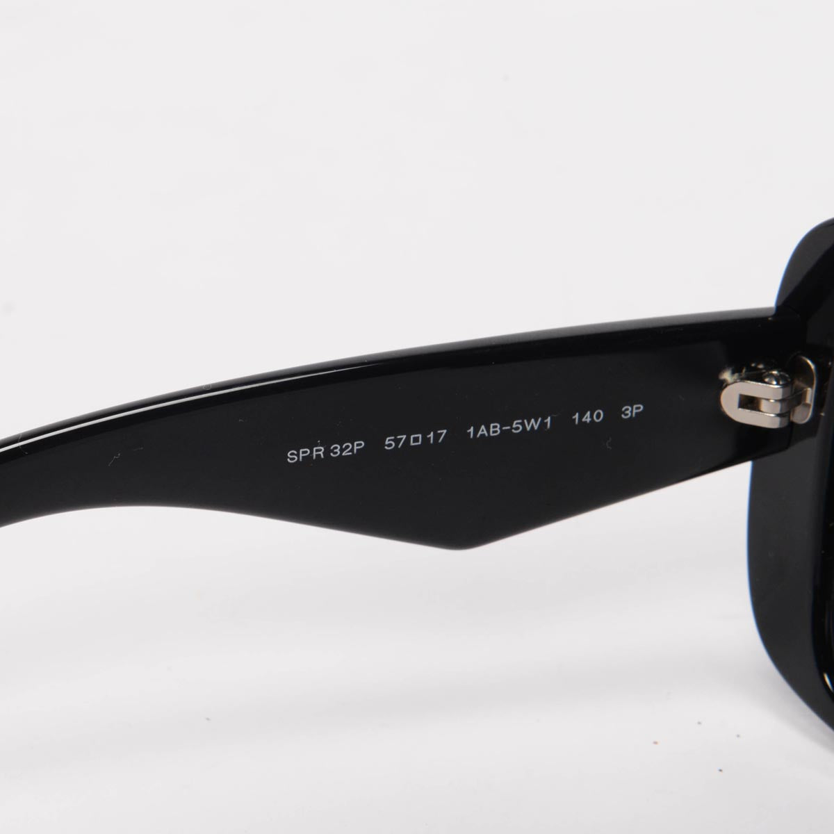 Prada Black Round Acetate Sunglasses