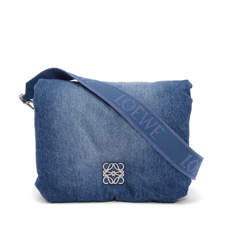 Loewe Blue Denim Goya Puffer Shoulder Bag