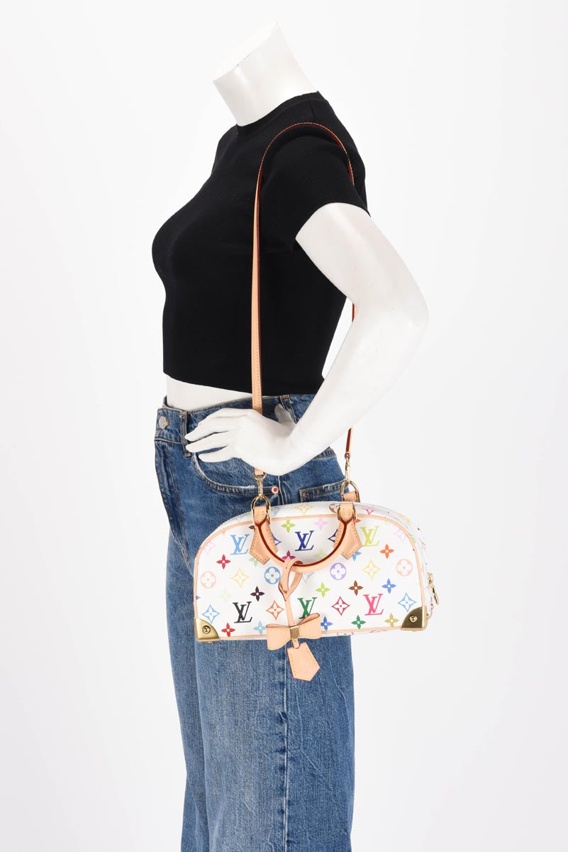 Louis Vuitton x TM White Multicolore Monogram East West Bag