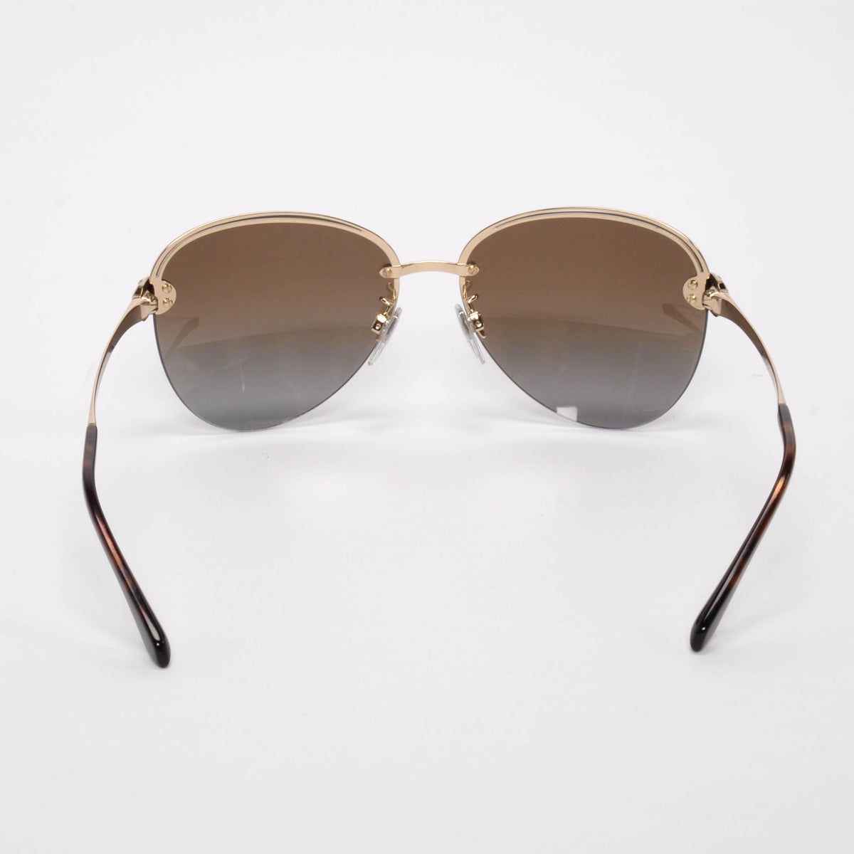 Bulgari Gold Plated Serpenti Pilot Sunglasses