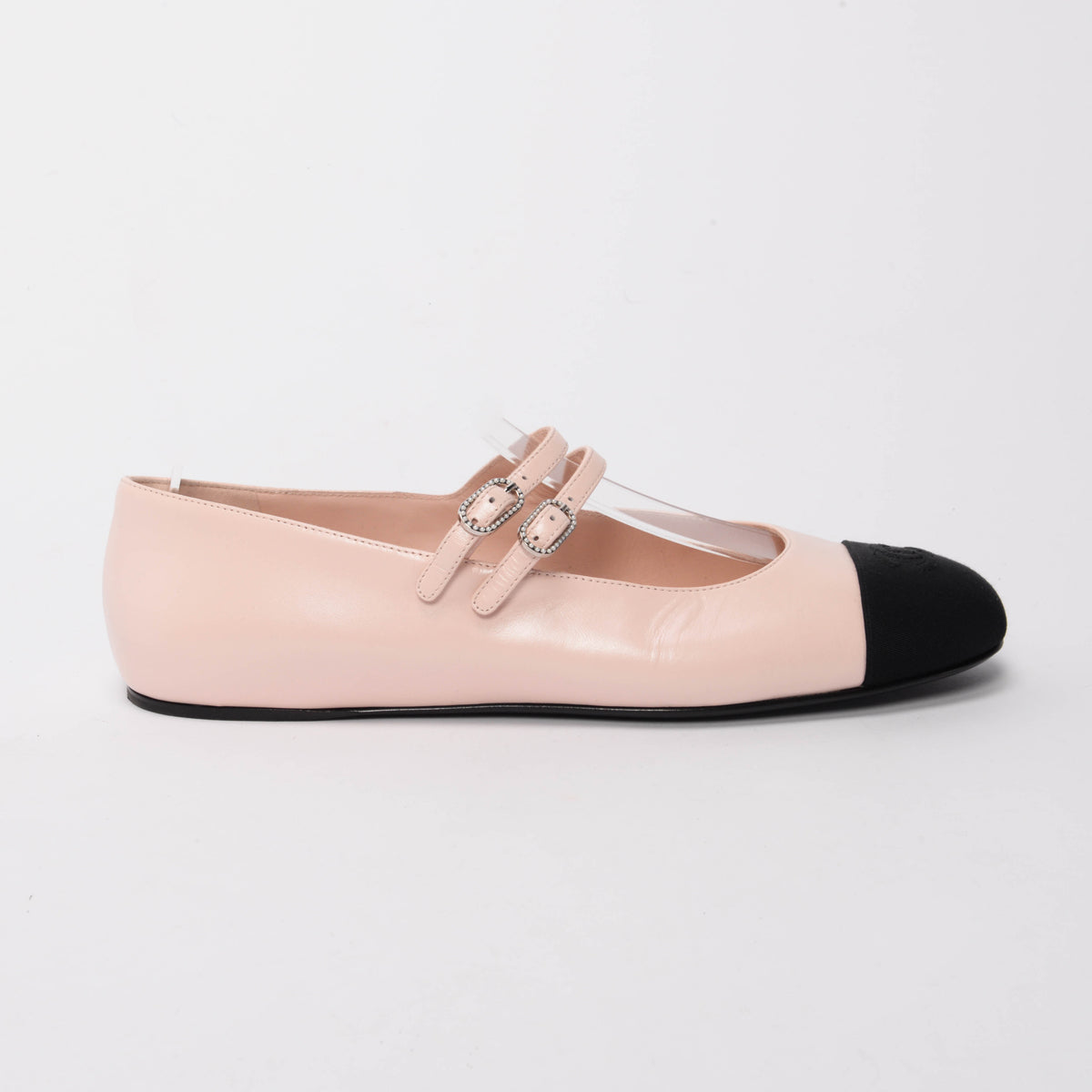 Chanel Pink Pearlescent Lambskin Mary Jane Flats 41