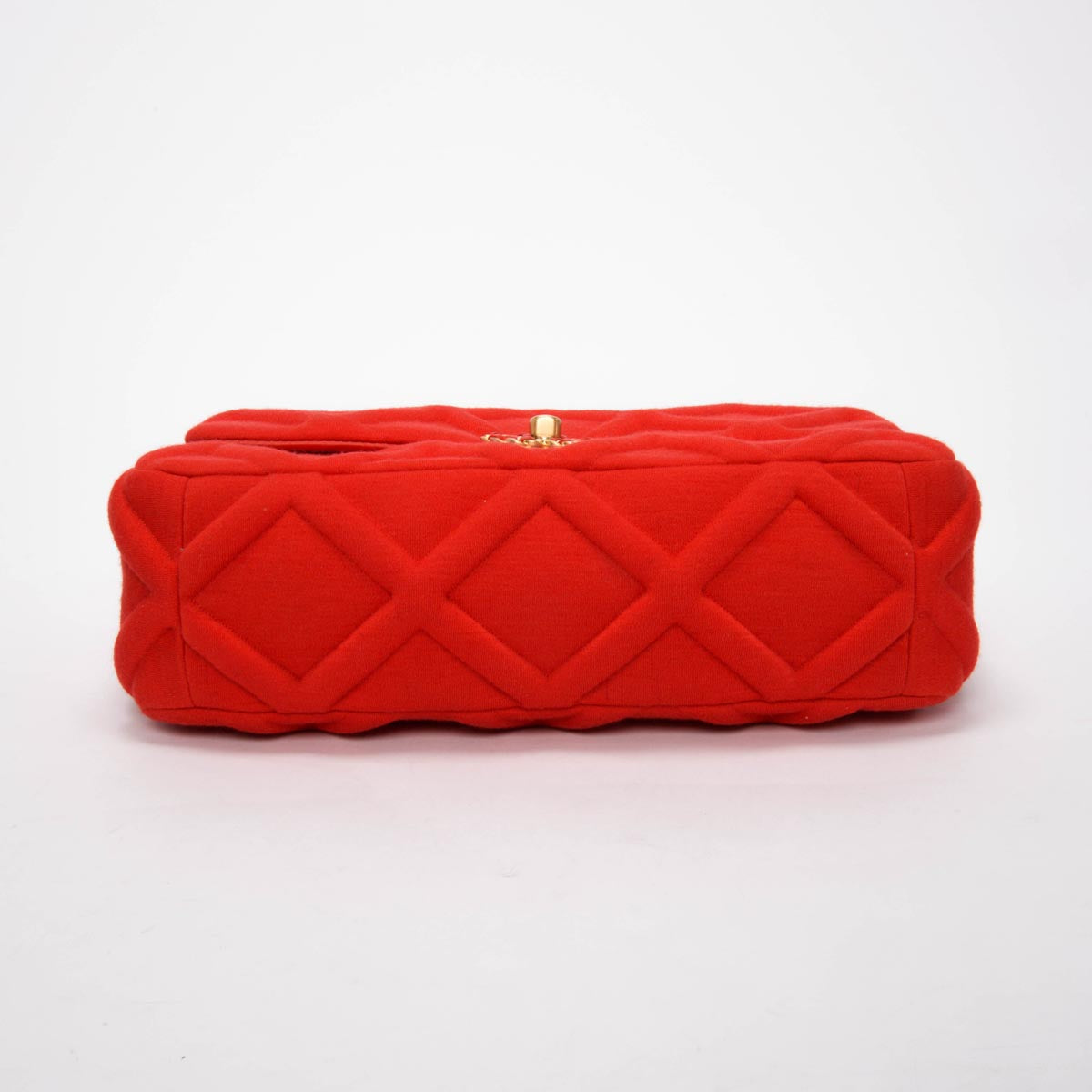 Chanel Red Quilted Jersey Large Chanel 19 Bag