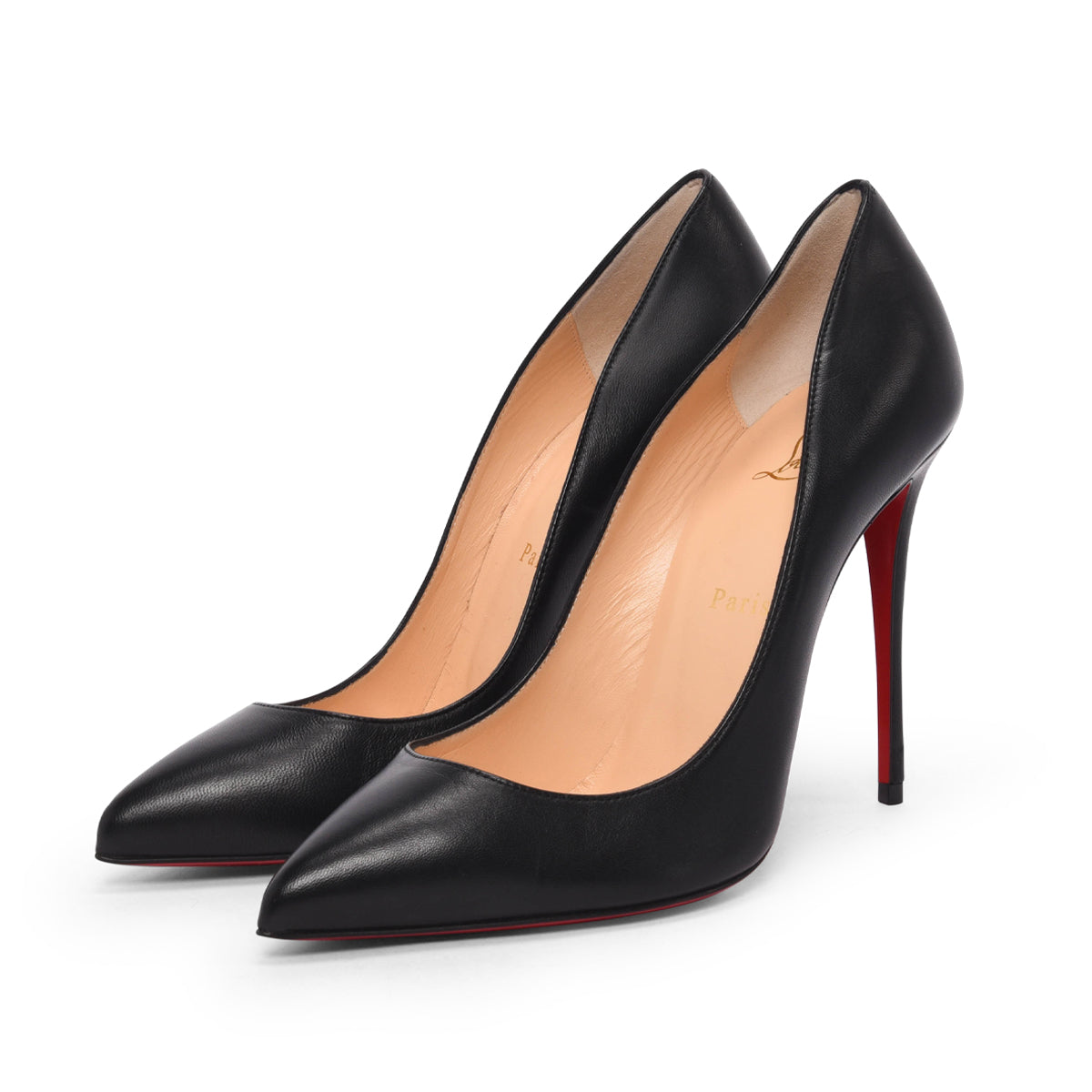 Christian Louboutin Black Nappa Pigalle Follies 100 Pumps 39