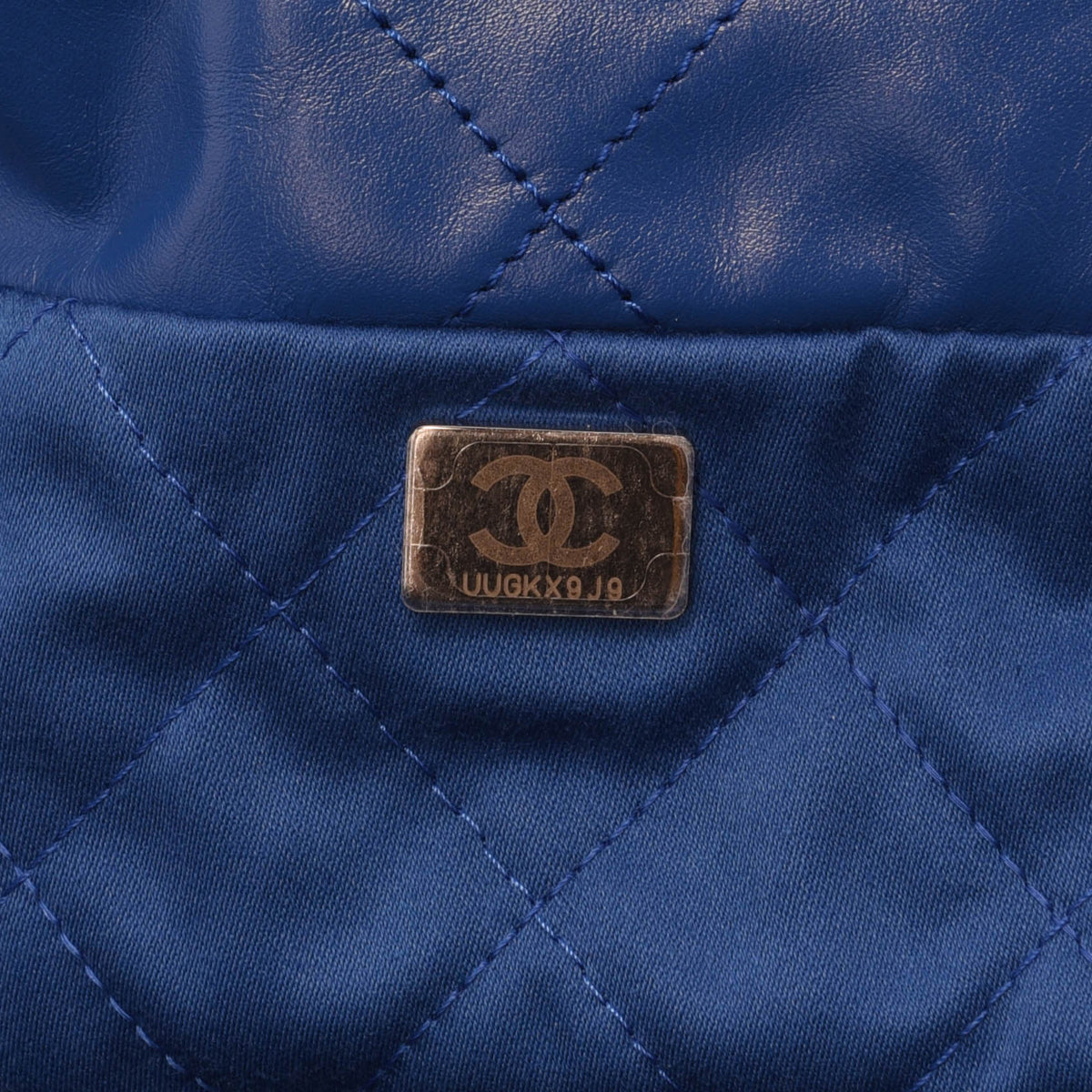 Chanel Royal Blue Shiny Calfskin Small 22 Bag