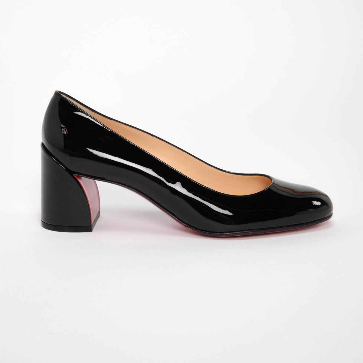 Christian Louboutin Black Patent Miss Sab Pumps 38.5