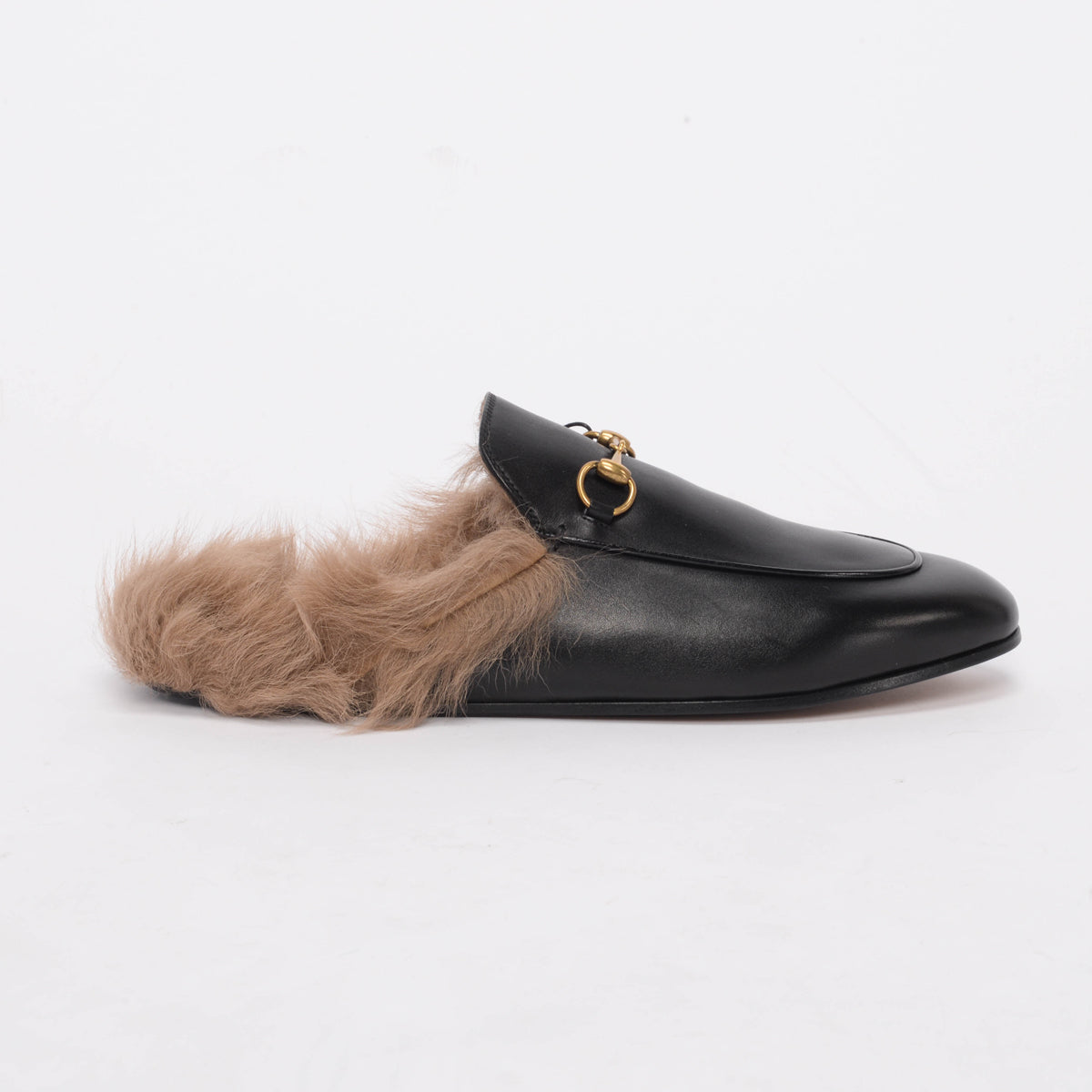 Gucci Black 2015 Re-Edition Princetown Slippers 41
