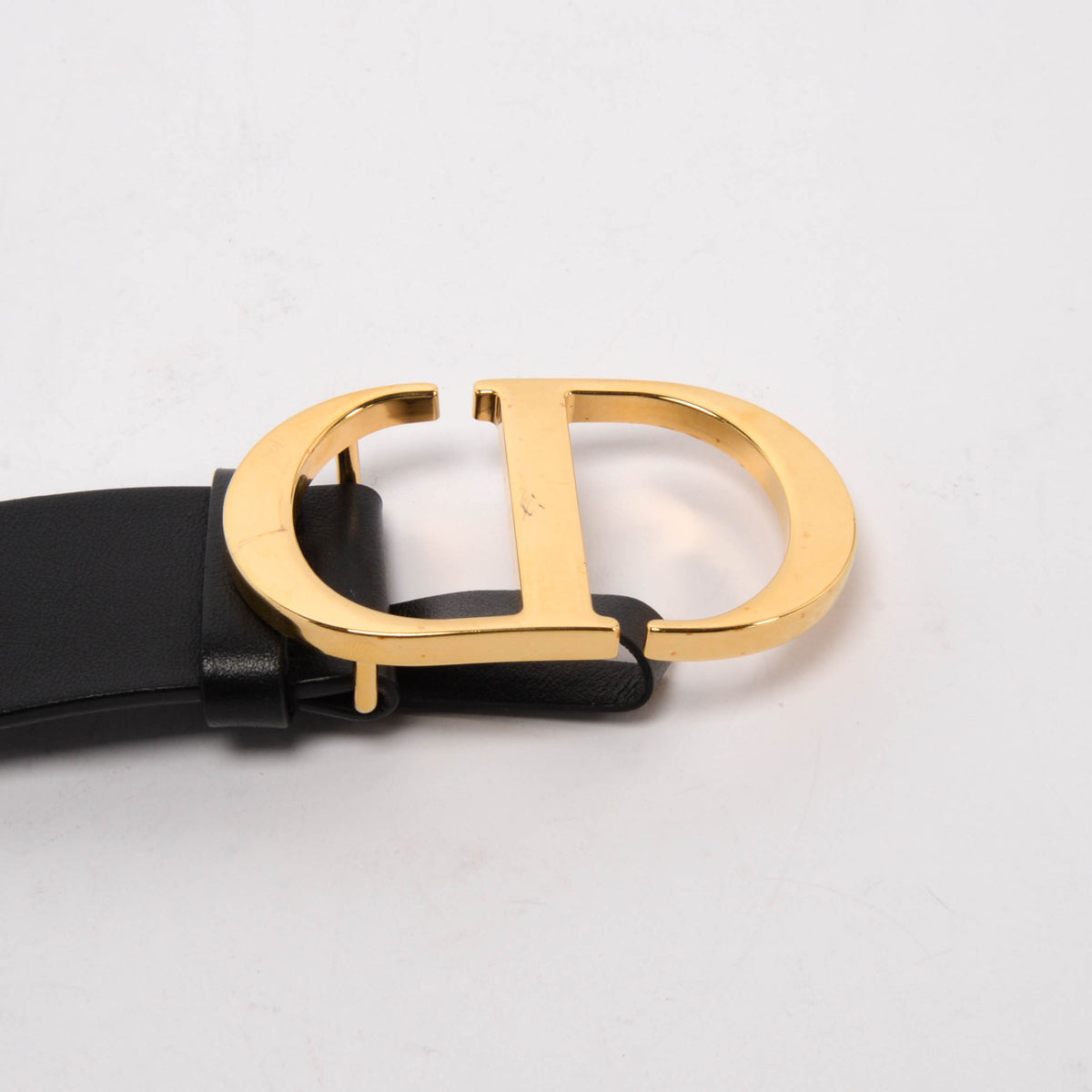 Dior Black Calfskin 30 Montaigne Belt