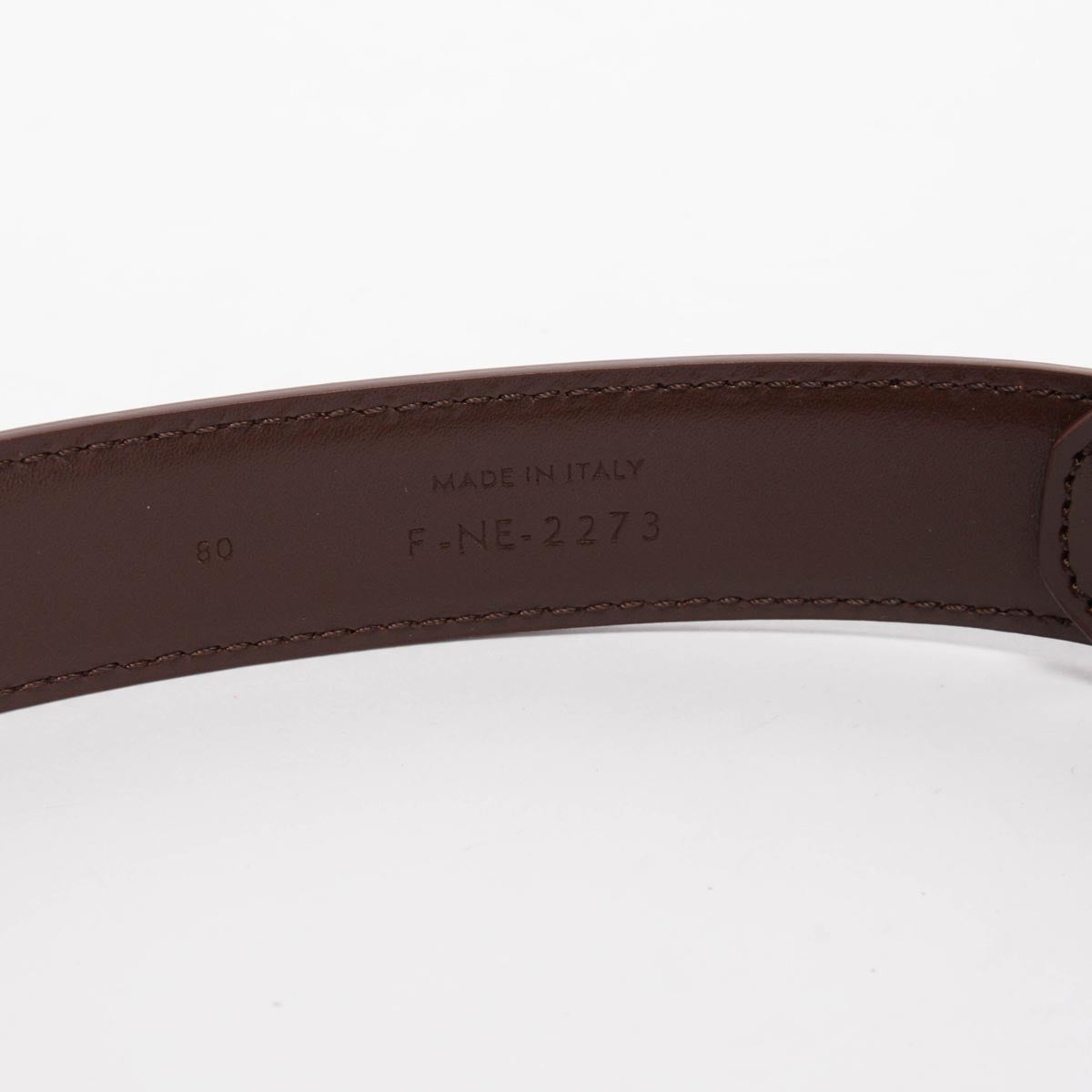 Celine Chestnut Taurillon Medium Triomphe Belt