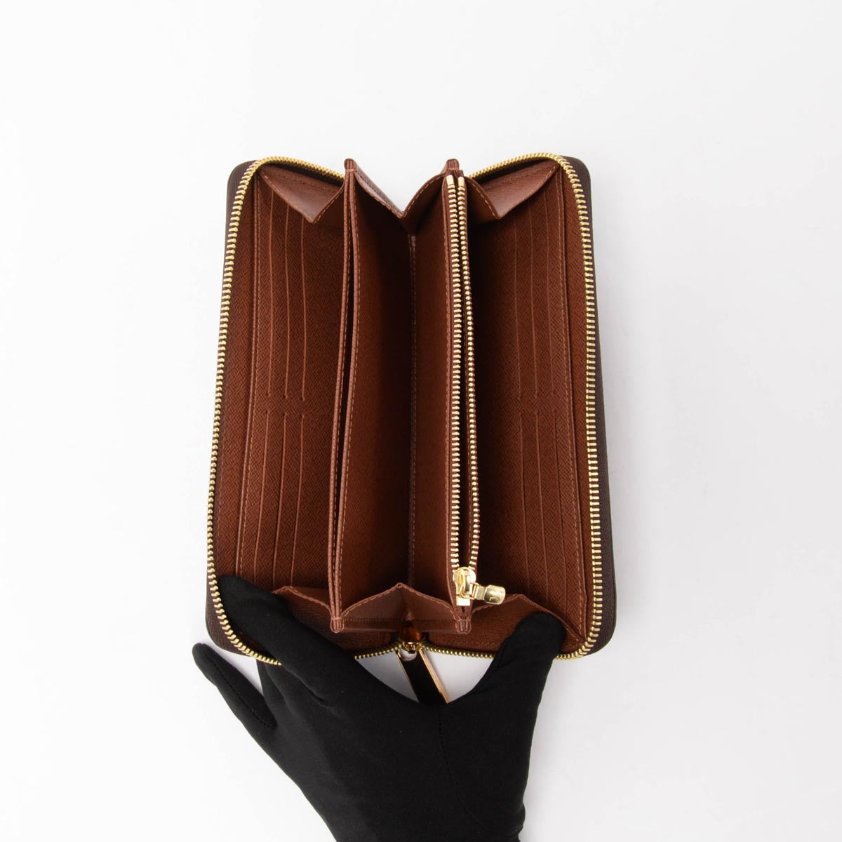 Louis Vuitton Brown Monogram Canvas Zippy Wallet