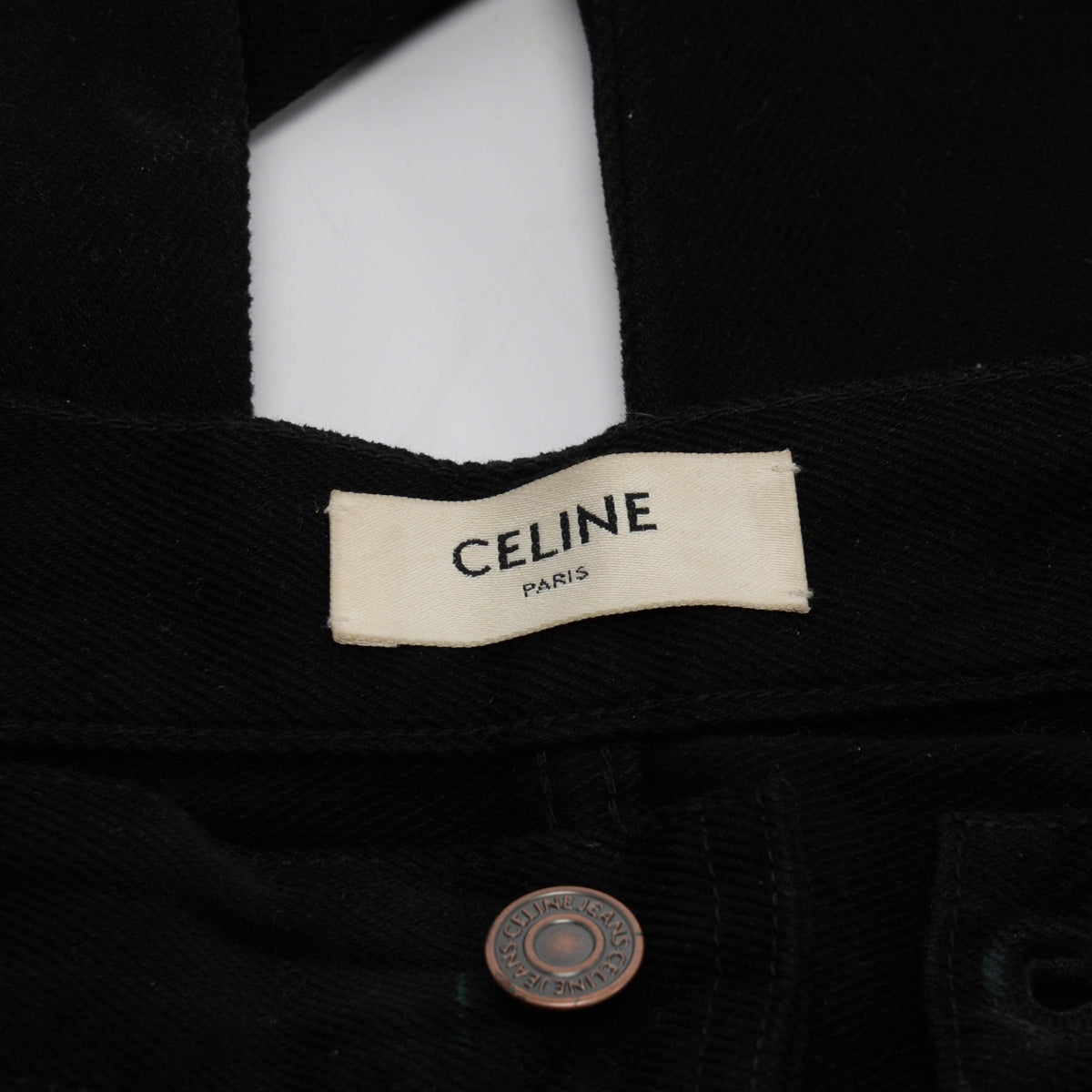Celine Black Soft Denim Dylan Flared Jeans 28