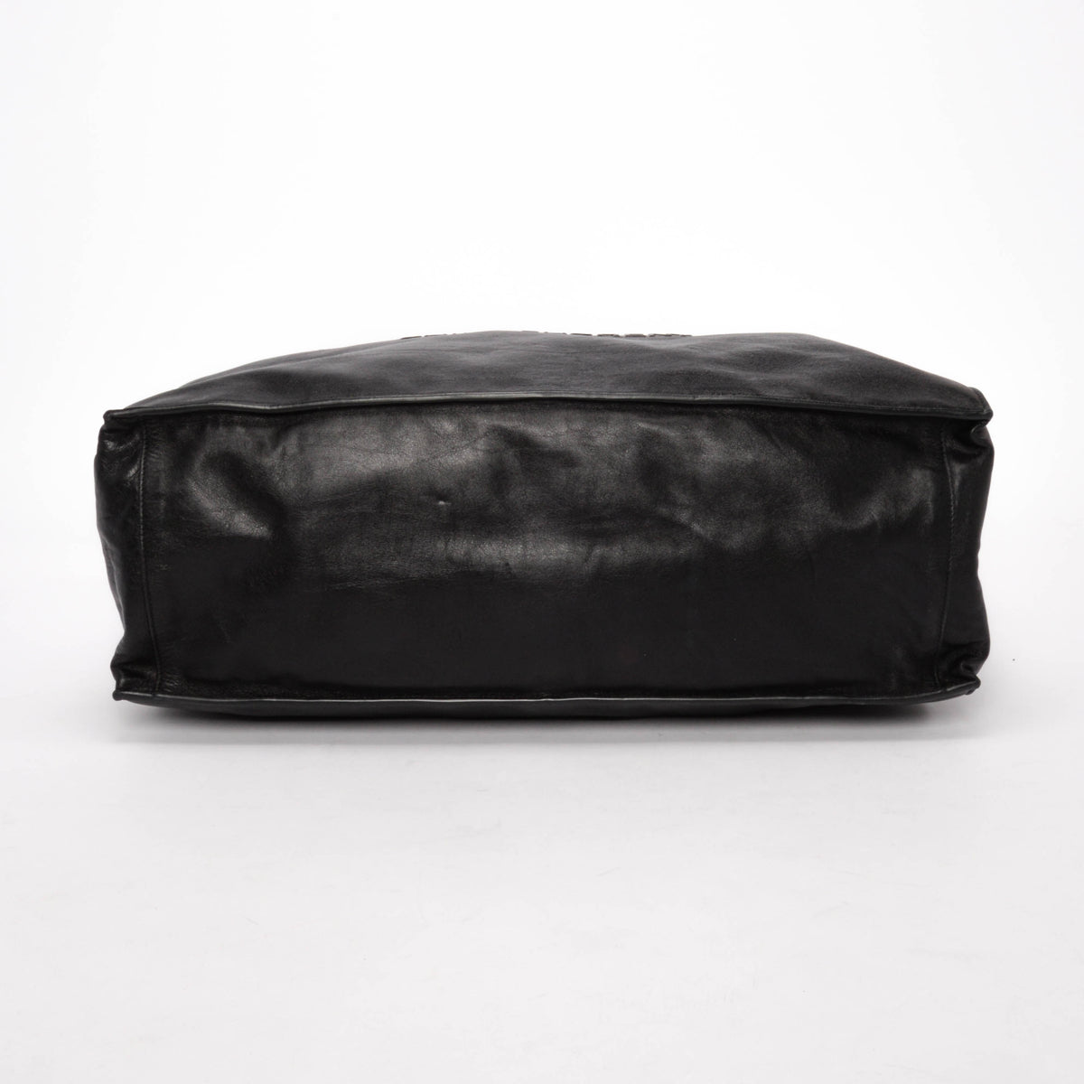 Saint Laurent Black Smooth Calfskin Rive Gauche Tote