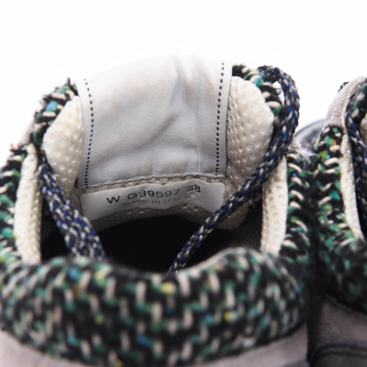 Chanel Multi Colour Tweed CC Sneakers 38