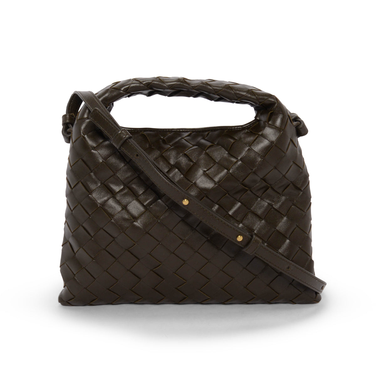 Bottega Veneta Olive Intrecciato Mini Hop Bag