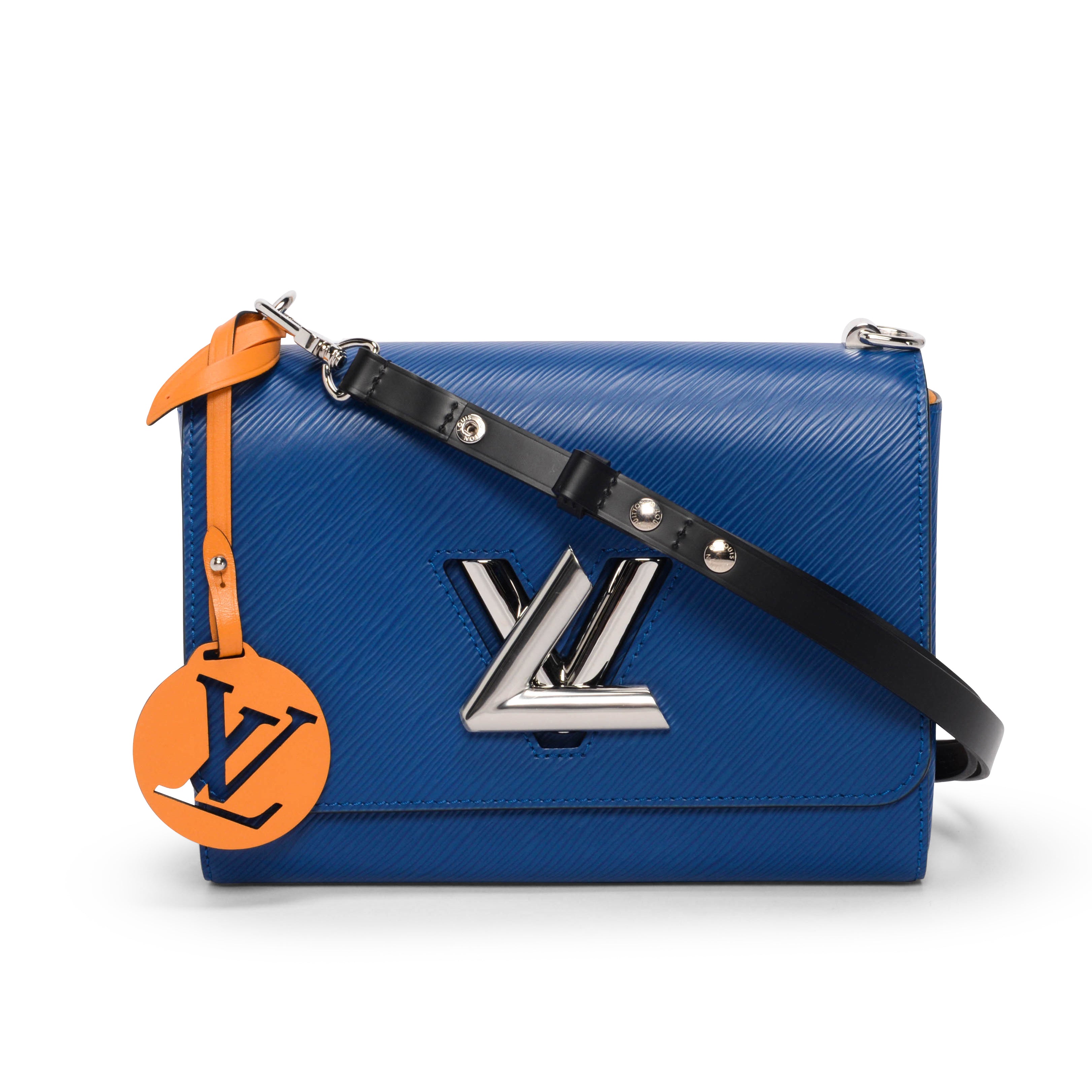 Louis Vuitton Blue Epi Braided Handle Twist MM