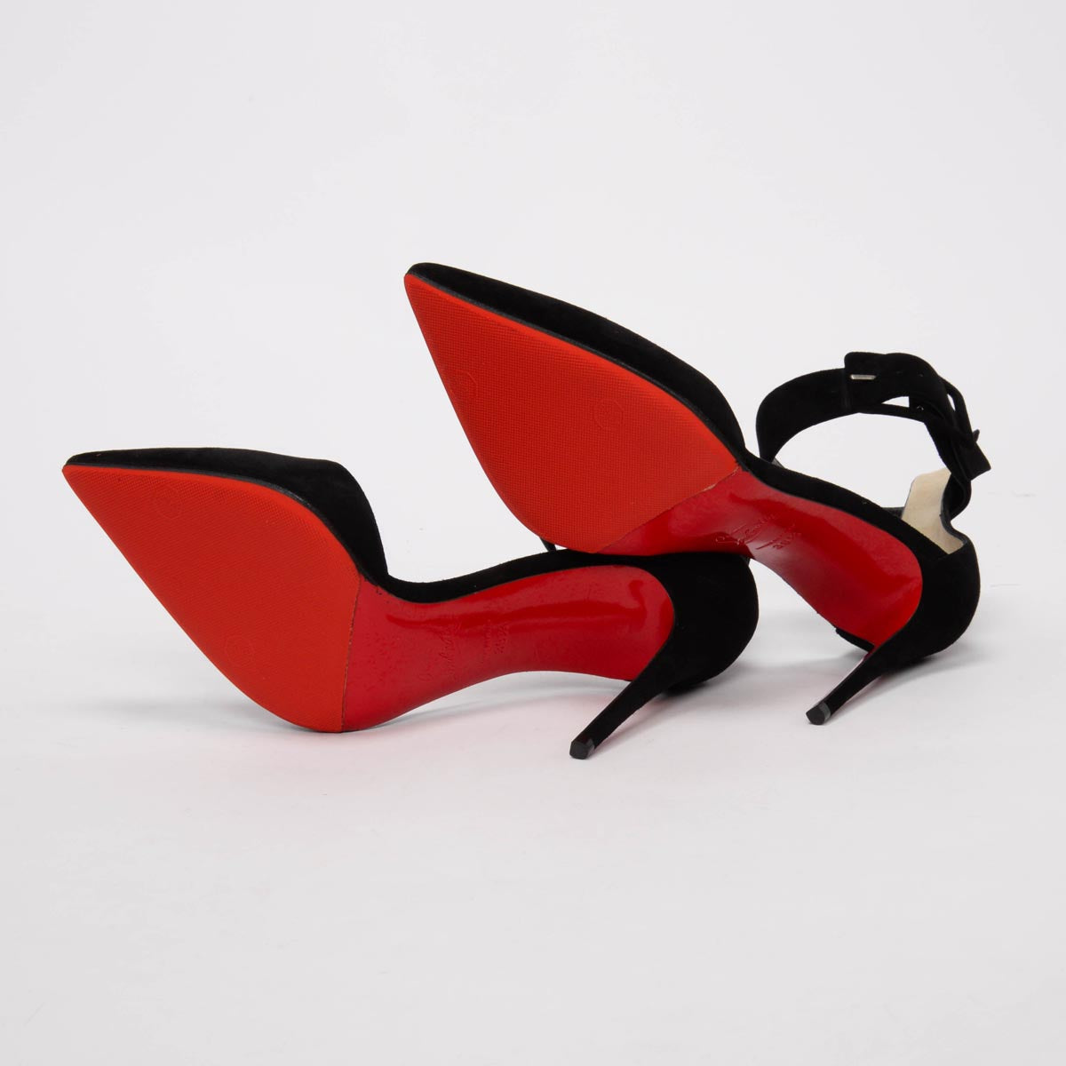 Christian Louboutin Black Suede Harler 100 Pumps 39.5
