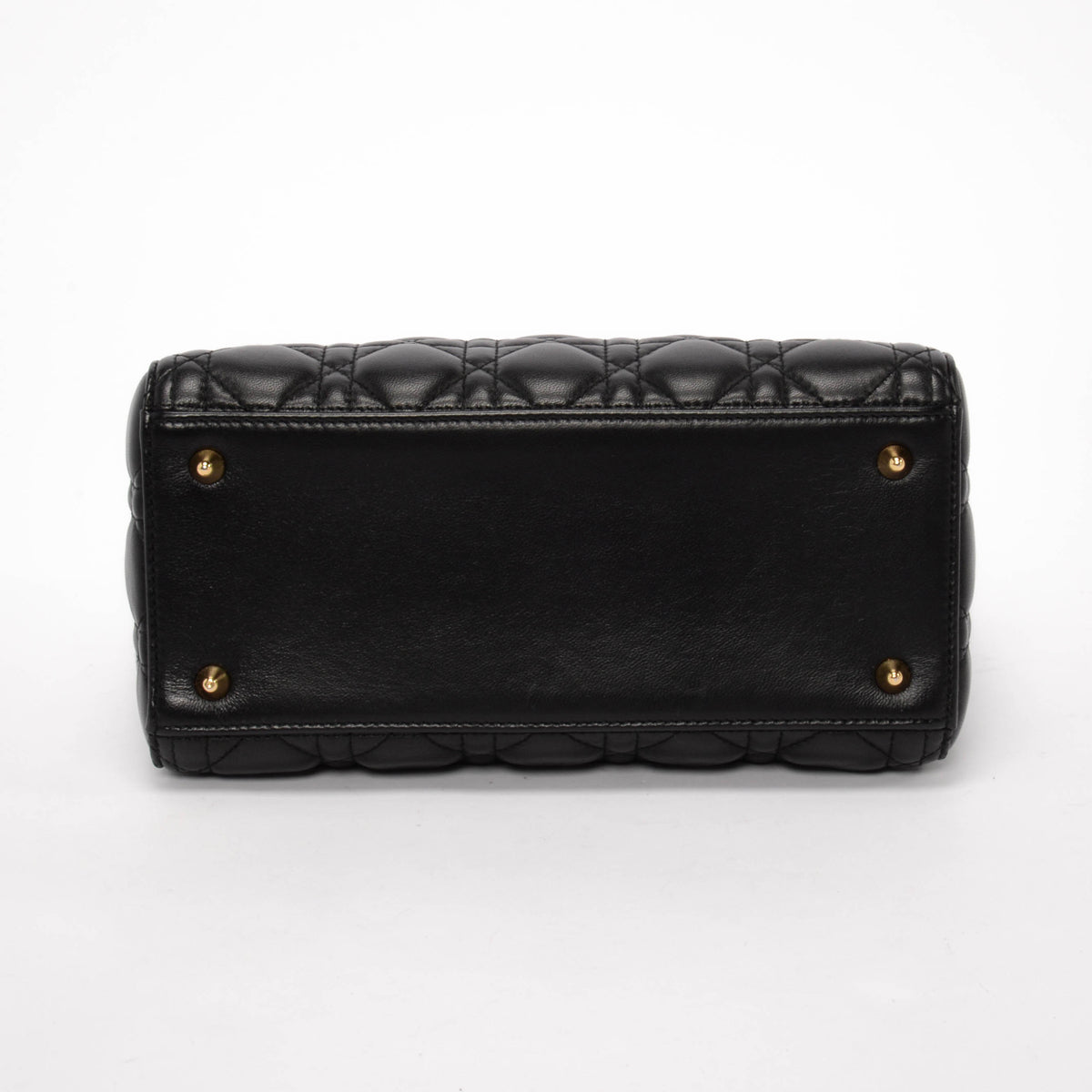 Dior Black Cannage Lambskin Medium Lady Dior Bag