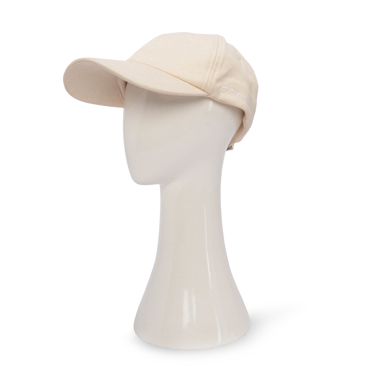 Jacquemus Cream Canvas La Casquette Jacquemus Cap