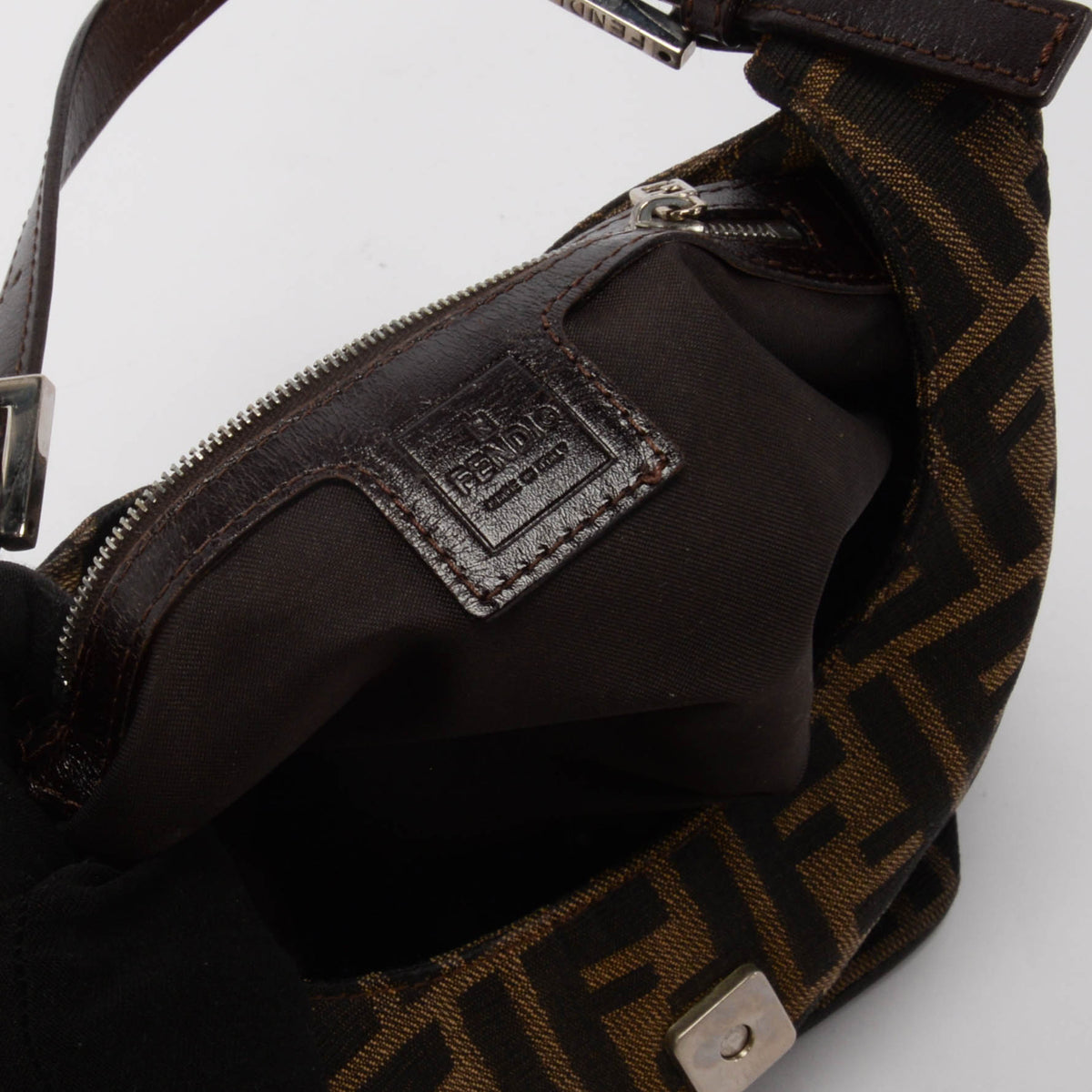 Fendi Tobacco Zucca Hobo Bag
