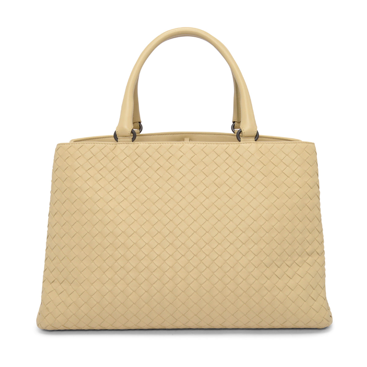 Bottega Veneta Sand Intrecciato Top Handle Document Tote