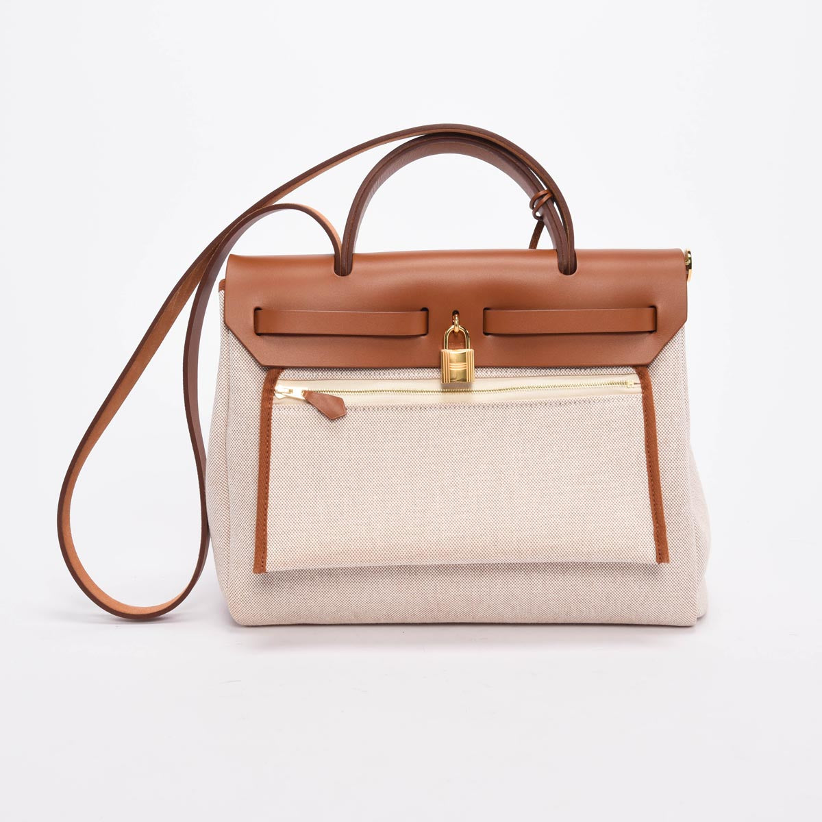Hermes Ecru H Plume & Hunter CC Circuit 24 Herbag Zip 31