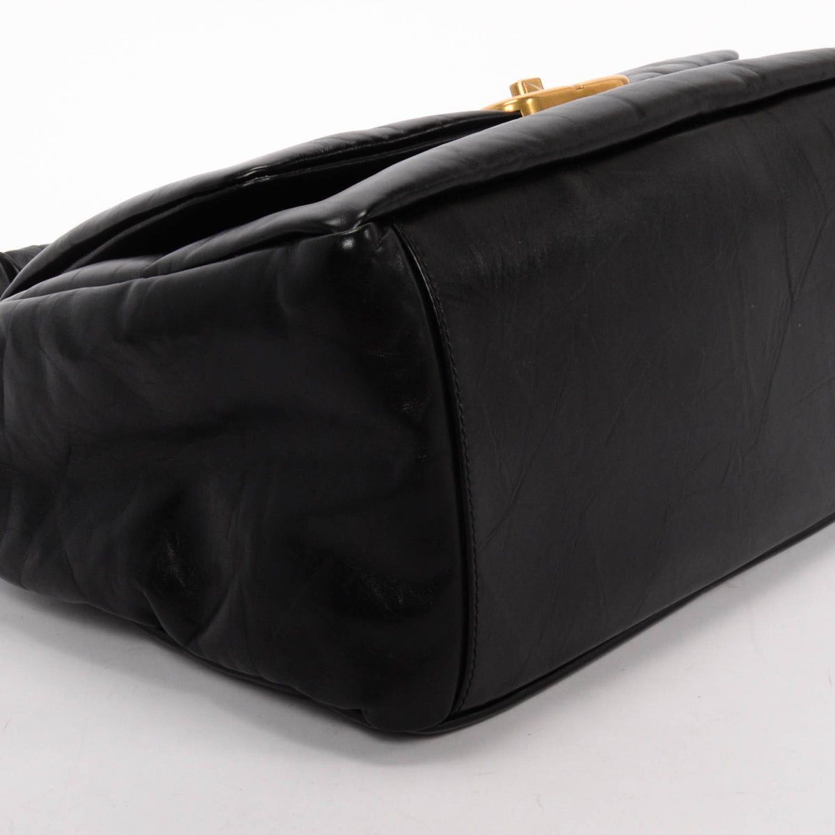 Balenciaga Black Soft Calf Large Monaco Sling Bag