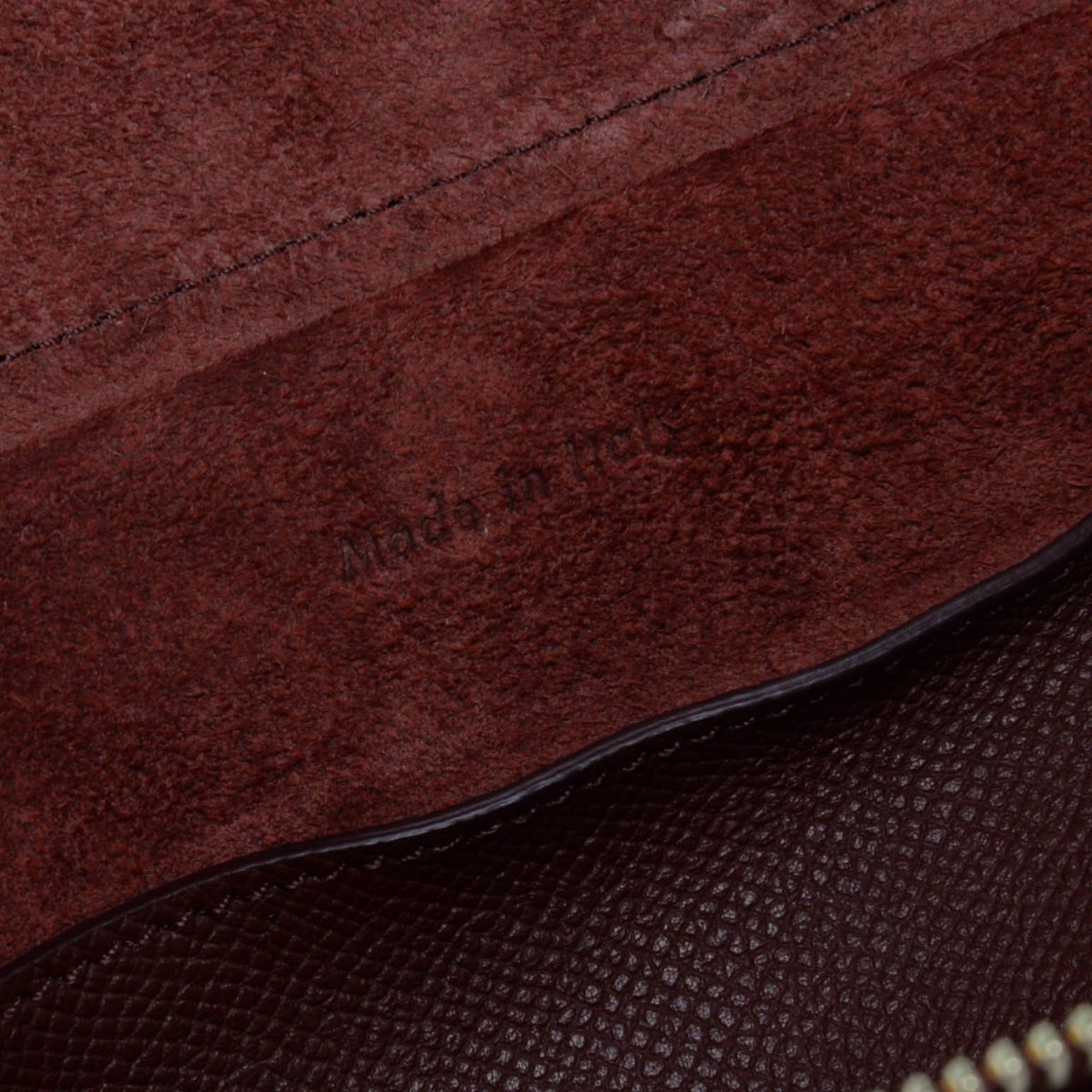 Celine Ruby Red Grained Calfskin Micro Belt Bag