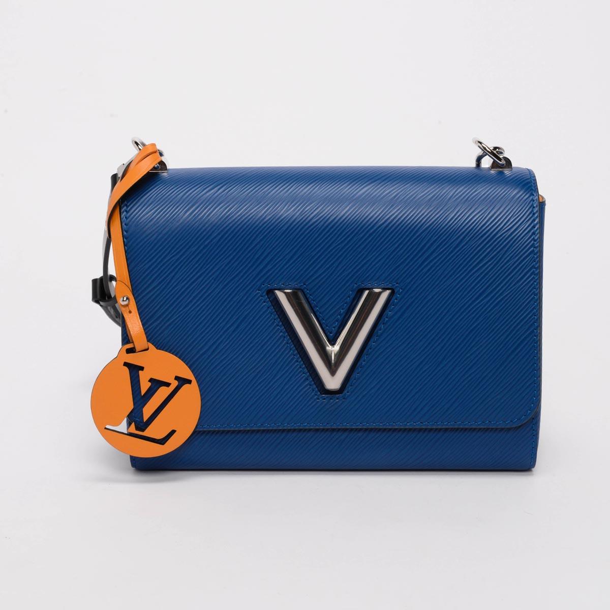 Louis Vuitton Blue Epi Braided Handle Twist MM