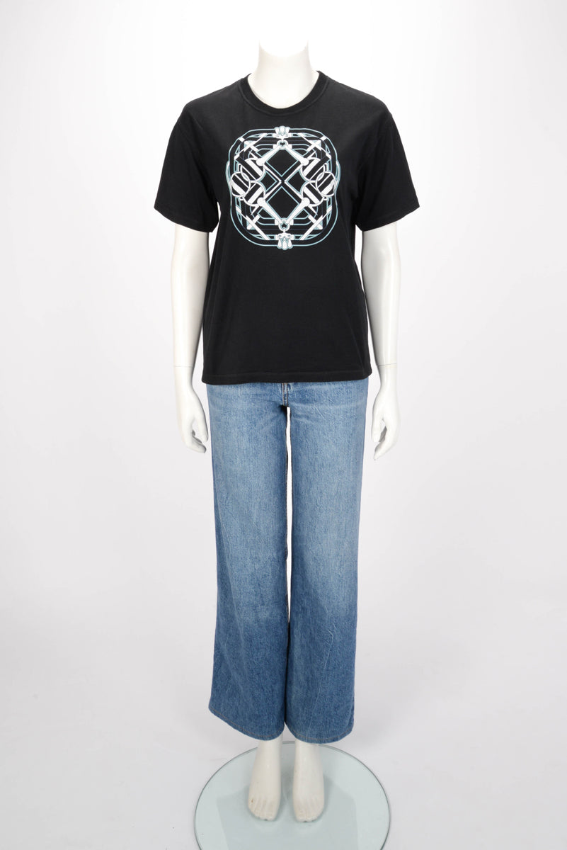 Hermes Black Cotton Mors a Jouets T-Shirt FR 38