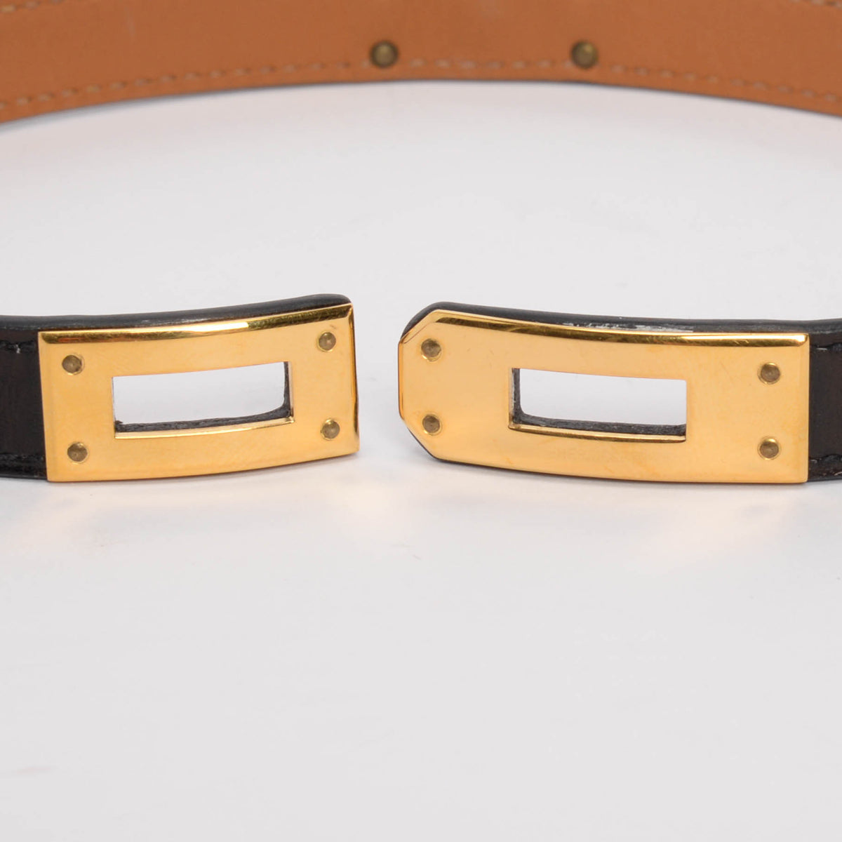 Hermes Black Box Calf Kelly Double Tour Bracelet