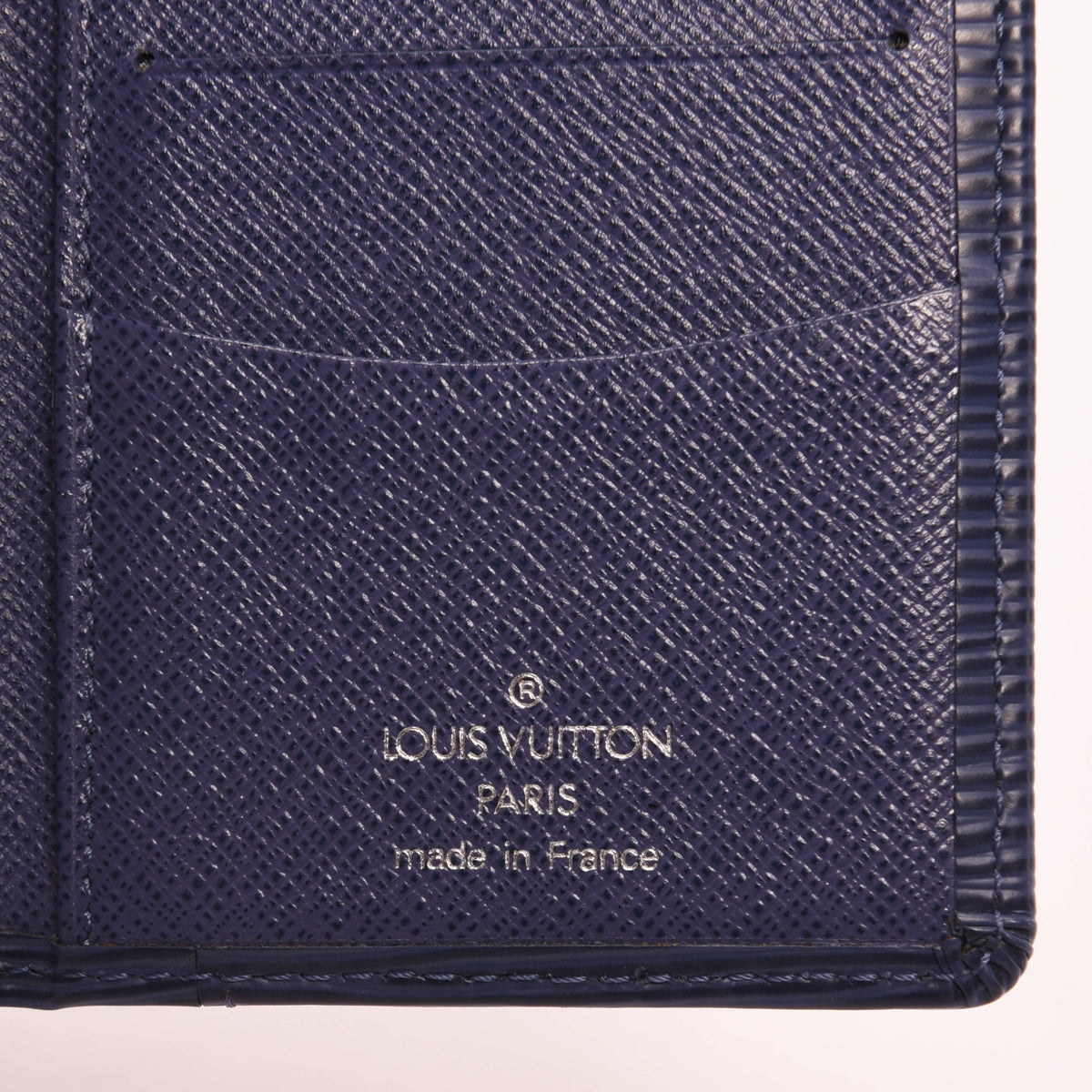 Louis Vuitton Myrtille Blue Epi Pocket Organiser Card Holder
