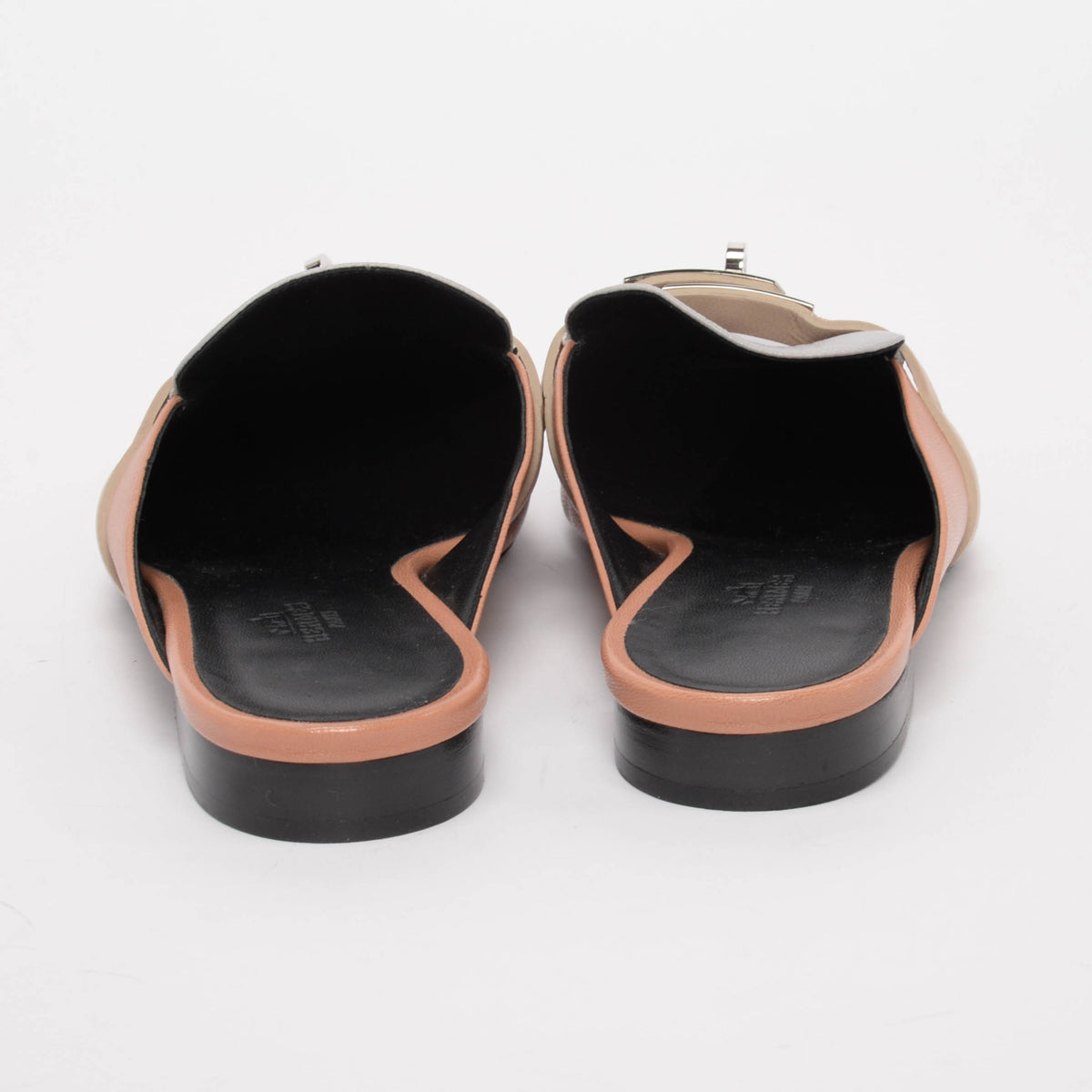 Hermes Tri-Colour Goatskin Oz Mules 38.5
