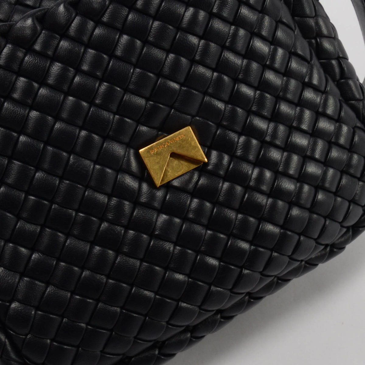 Bottega Veneta Navy Intrecciato Small Cobble Bag
